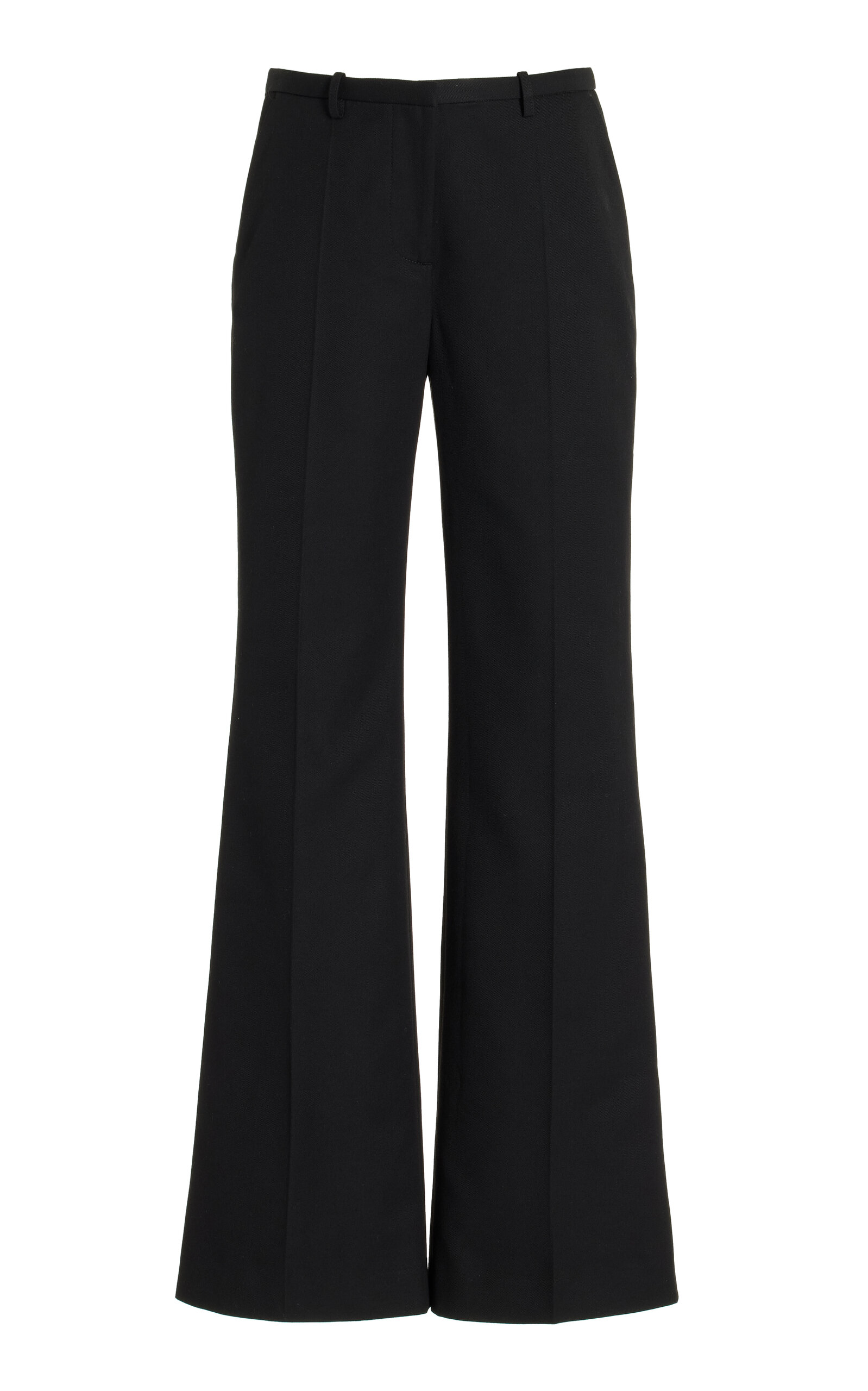 Shop The Frankie Shop Lyra Suiting Flared Pants In Black