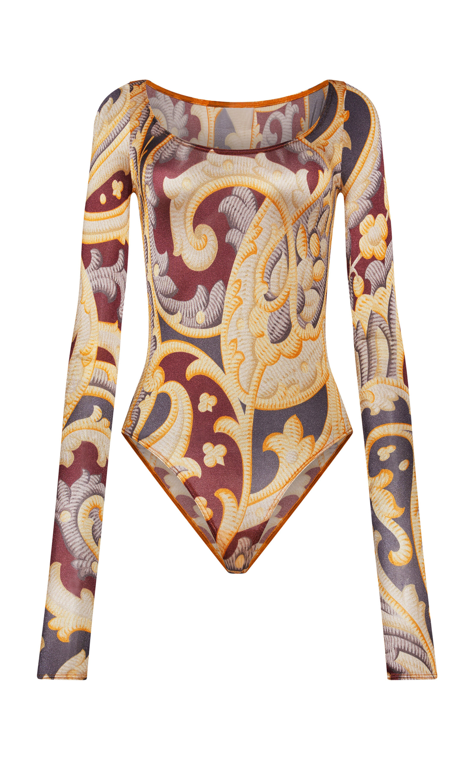 Shop Wolford X Etro 100 Printed Bodysuit In Multi