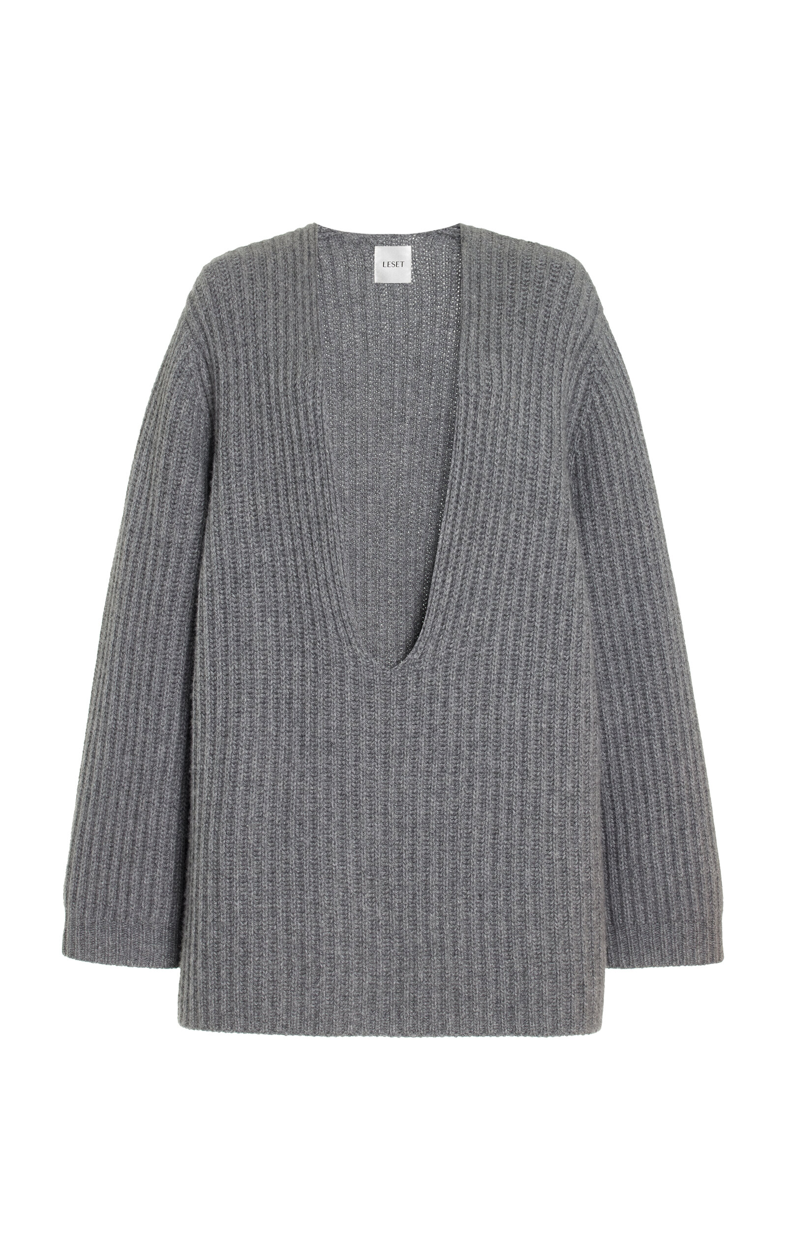 Shop Leset Emma Wool-cashmere Sweater In Grey