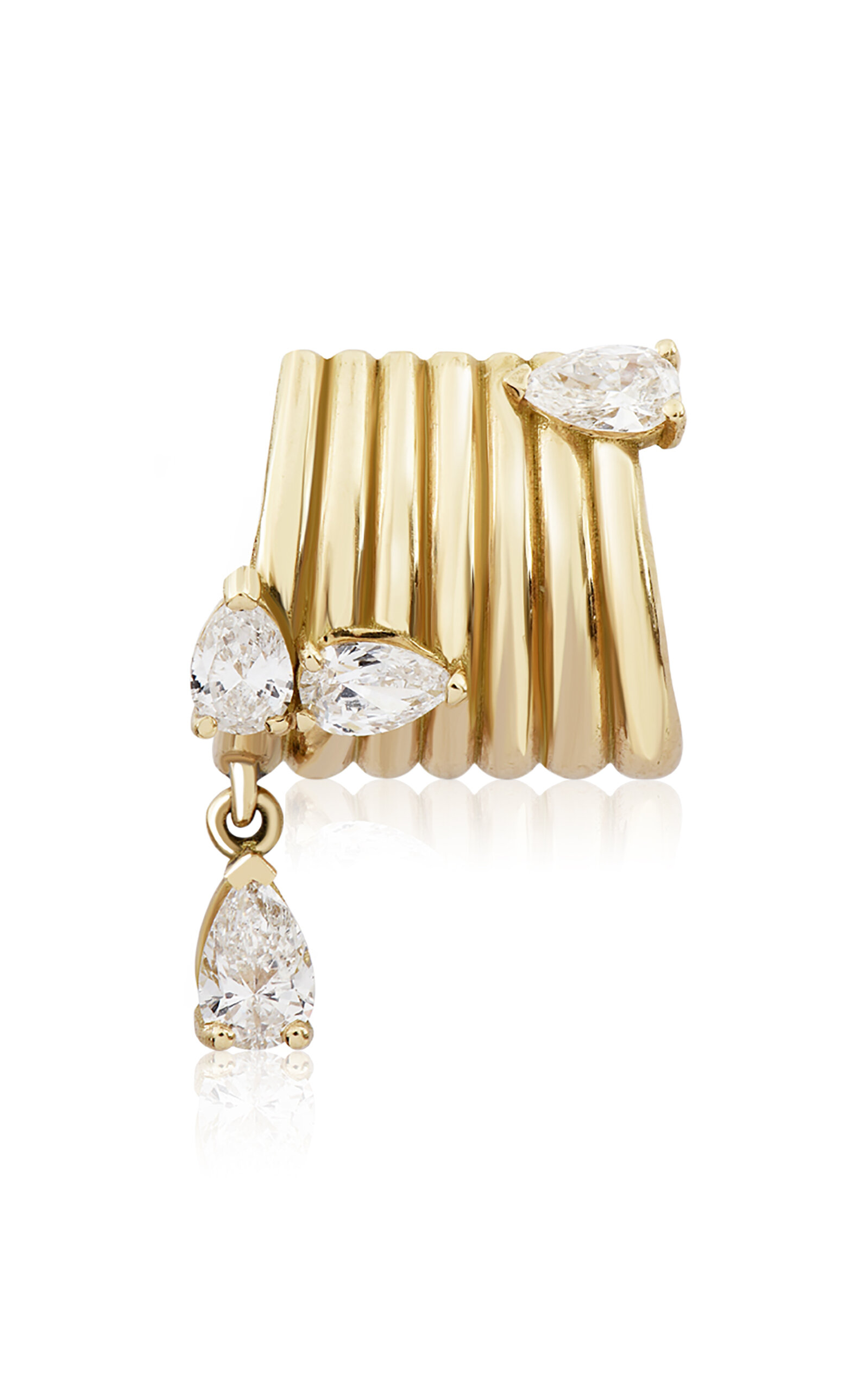 18k Yellow Gold Repo Single Earring