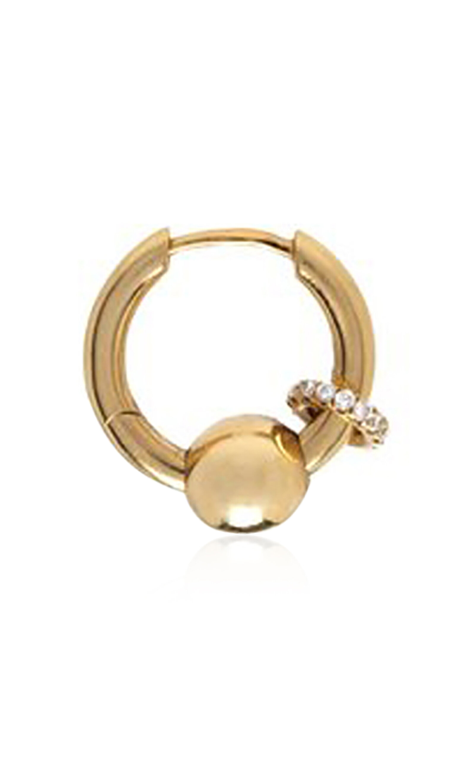 14k Yellow Gold Nano Piercing Single Earring