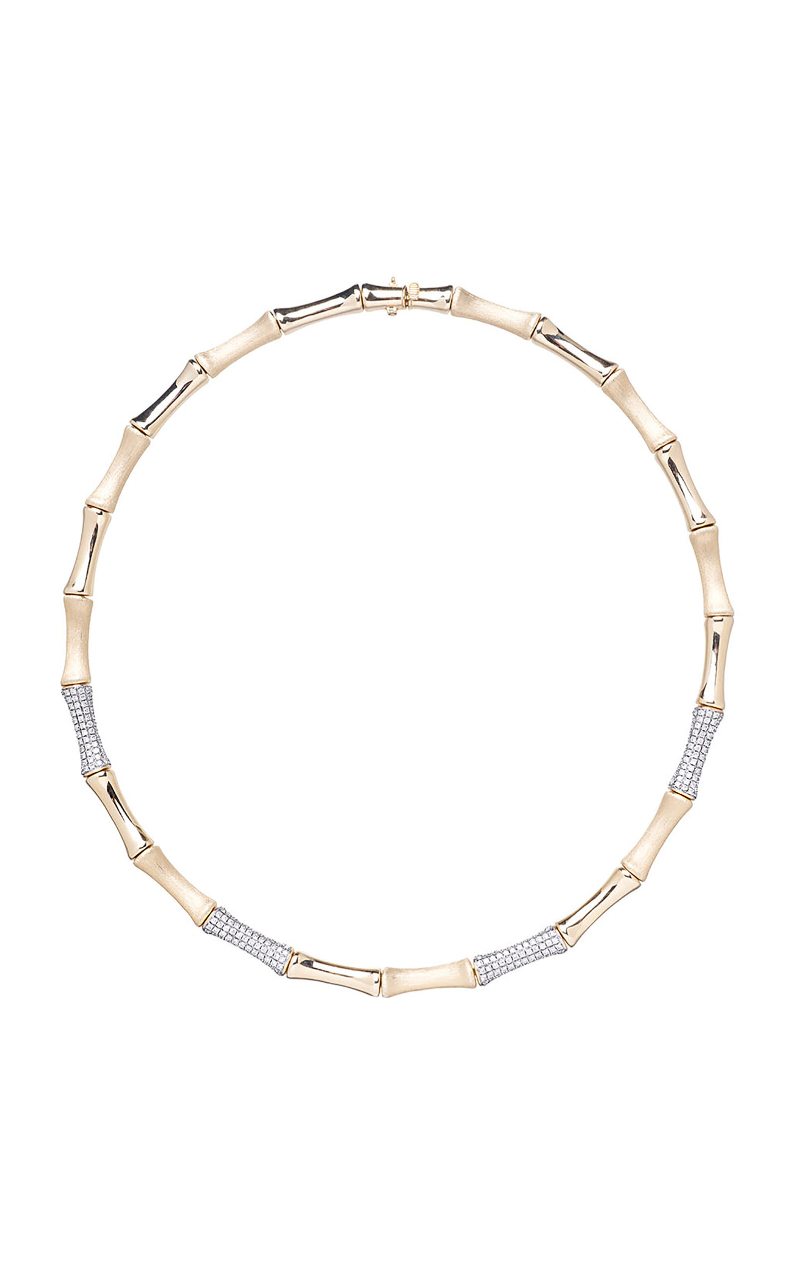 14k Yellow Gold Bamboo Necklace