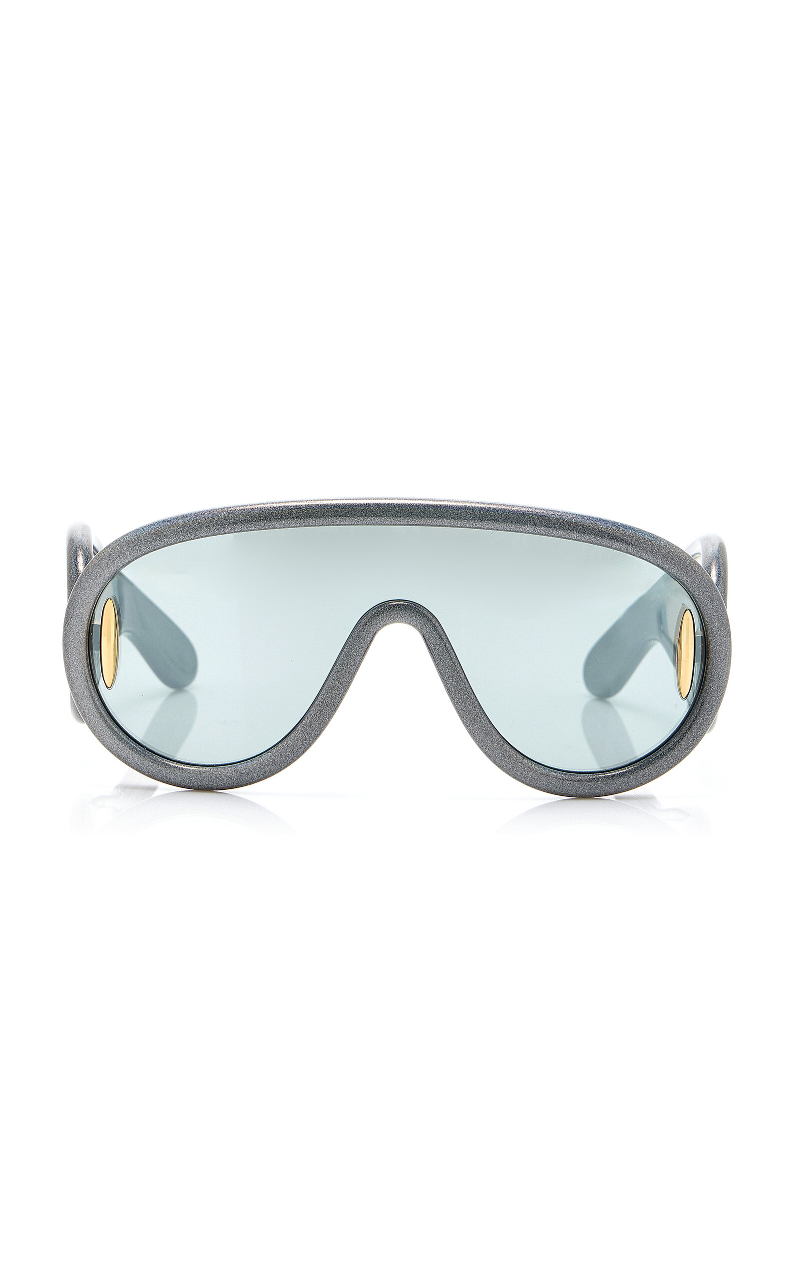 Shop Loewe Paula's Ibiza Mask-frame Acetate Sunglasses In Grey