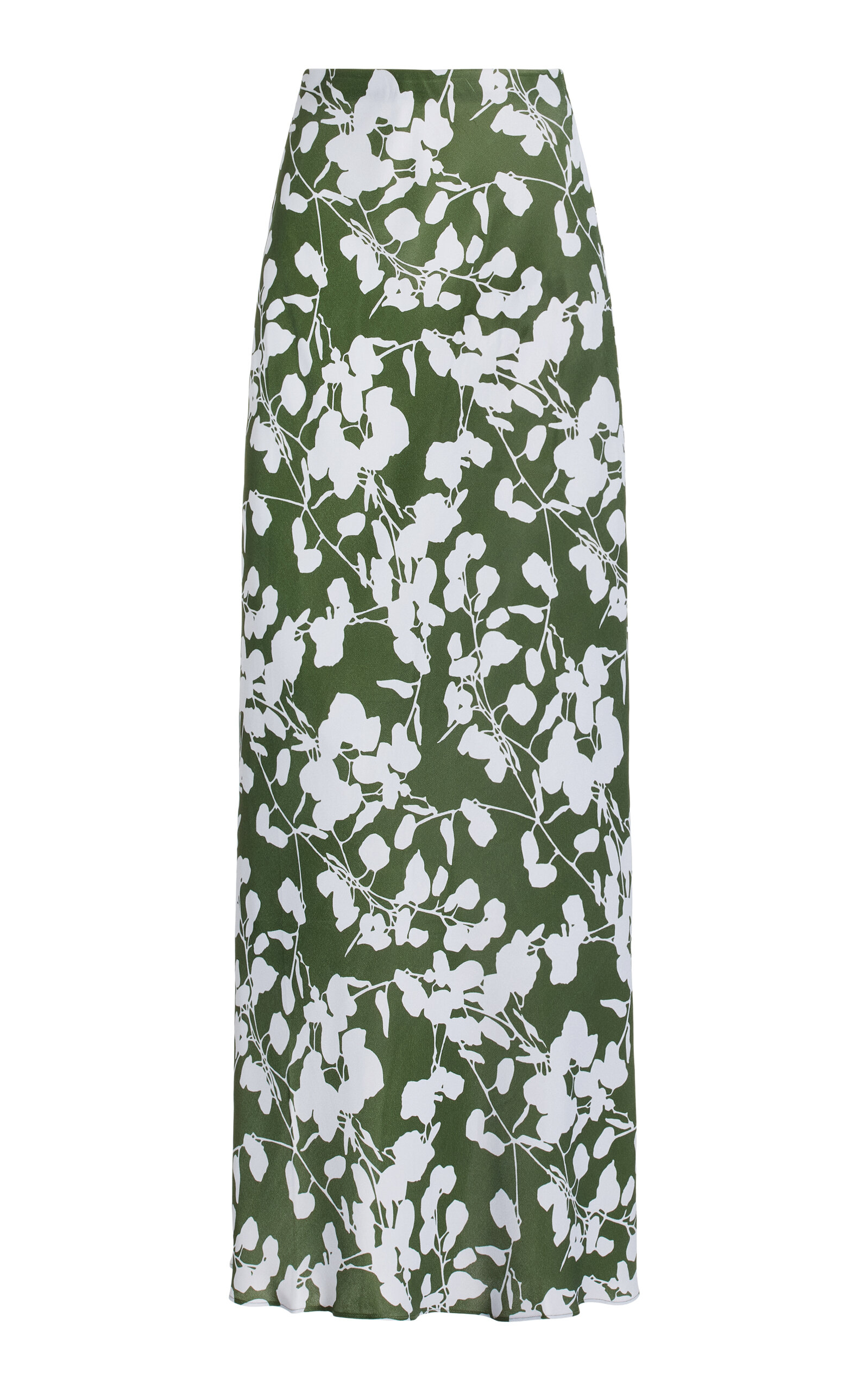 Shop Third Form Modern Muse Printed Jersey Maxi Skirt In Green