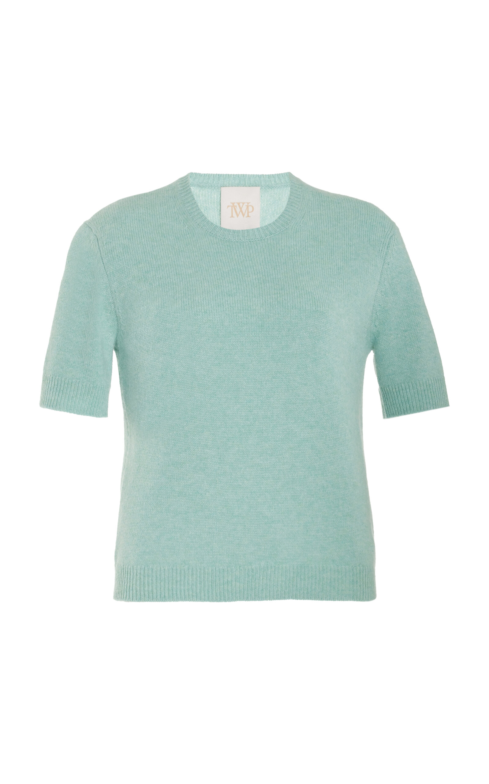 Shop Twp Audrey Cashmere T-shirt In Light Blue