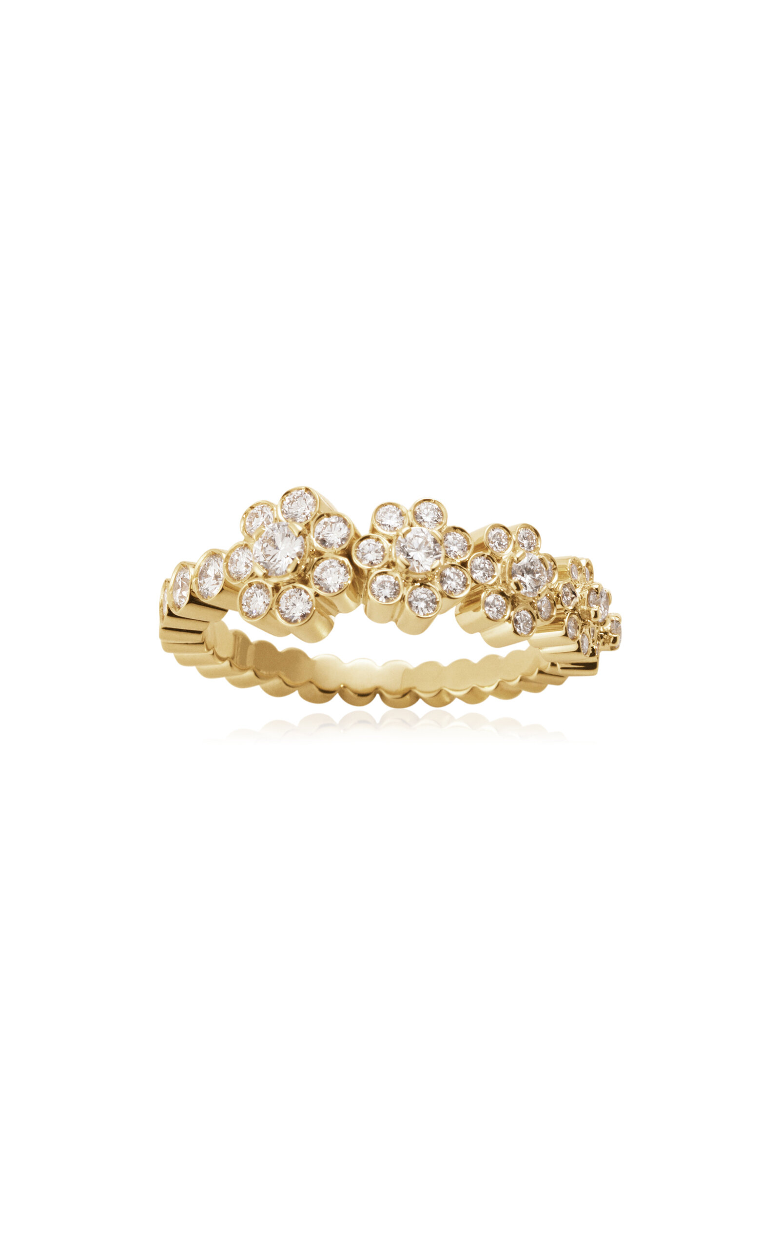 Fleur de Ensemble 18K Yellow Gold Diamond Ring