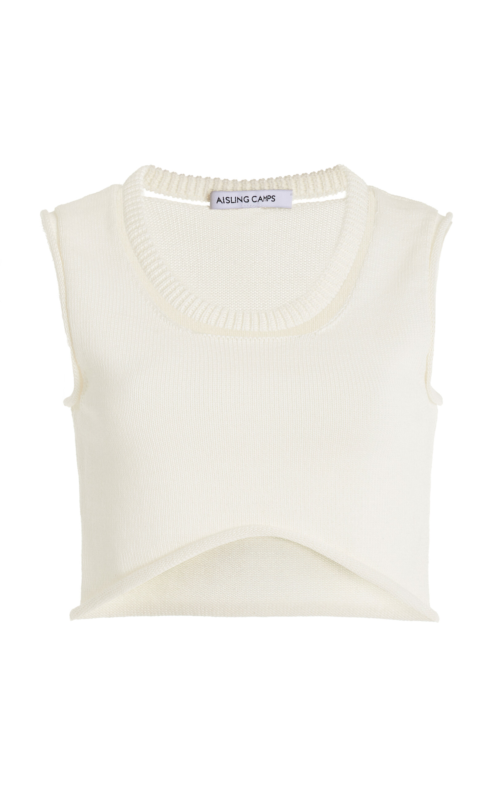 Floating-Neck Cotton Top