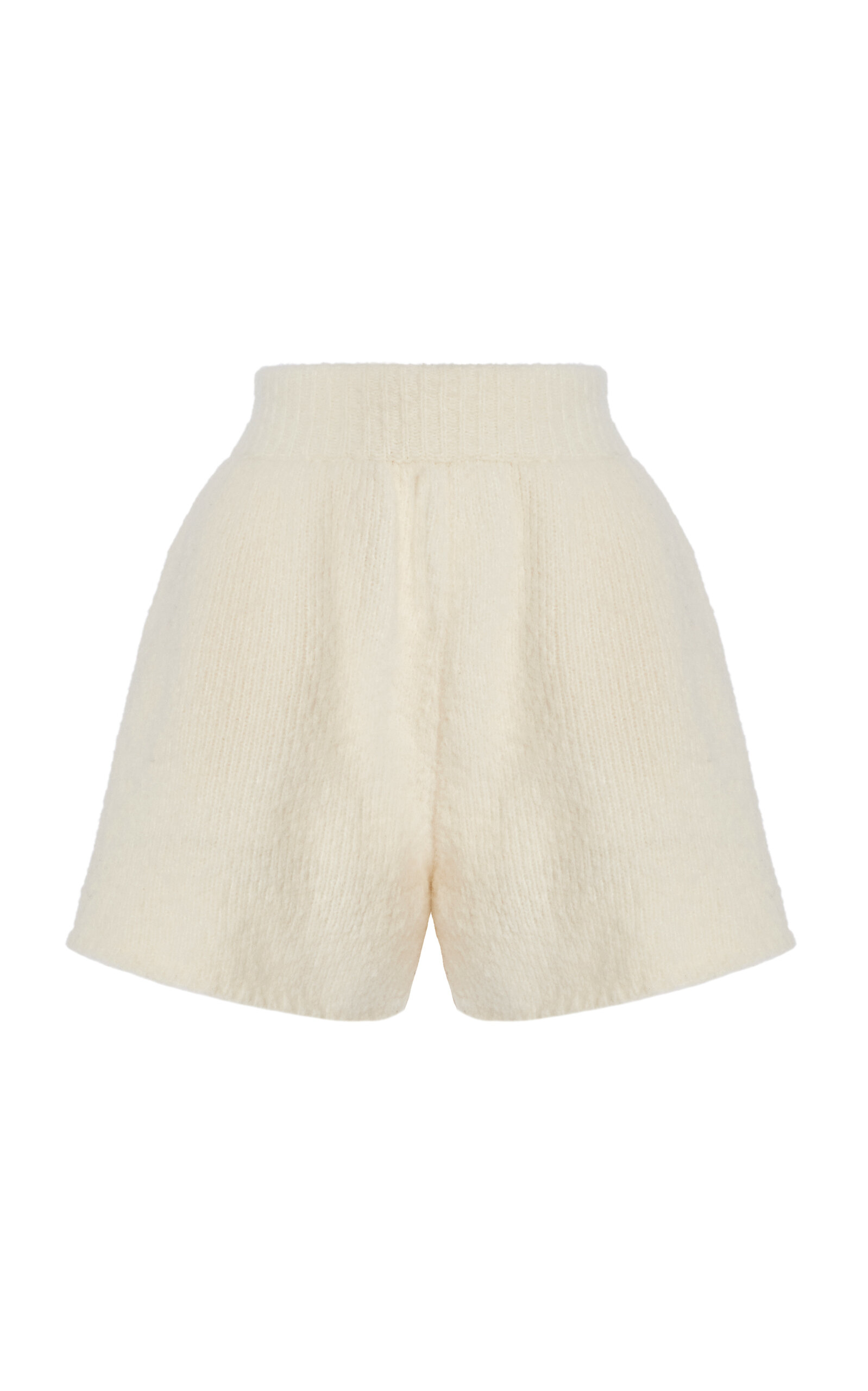 Felted Knit Wool-Blend Shorts