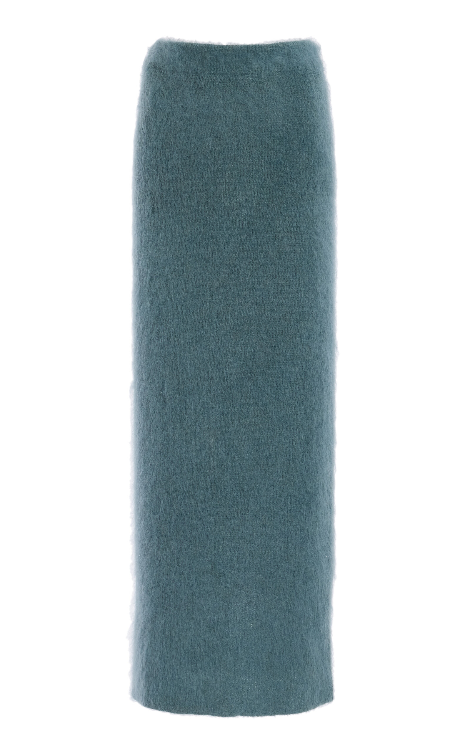 Brushed Mohair-Blend Midi Skirt