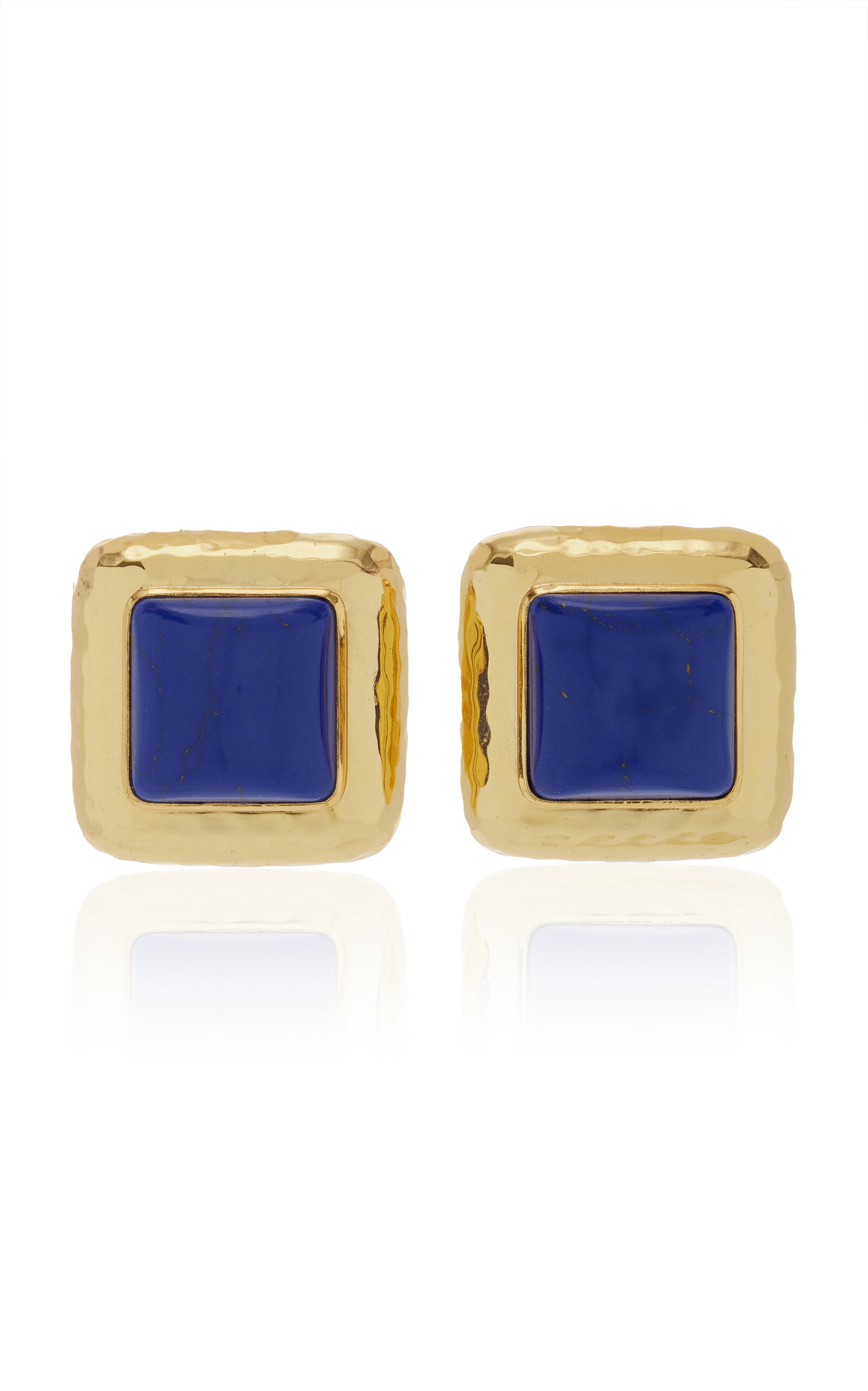 Exclusive Lapis 24K Gold-Plated Earrings