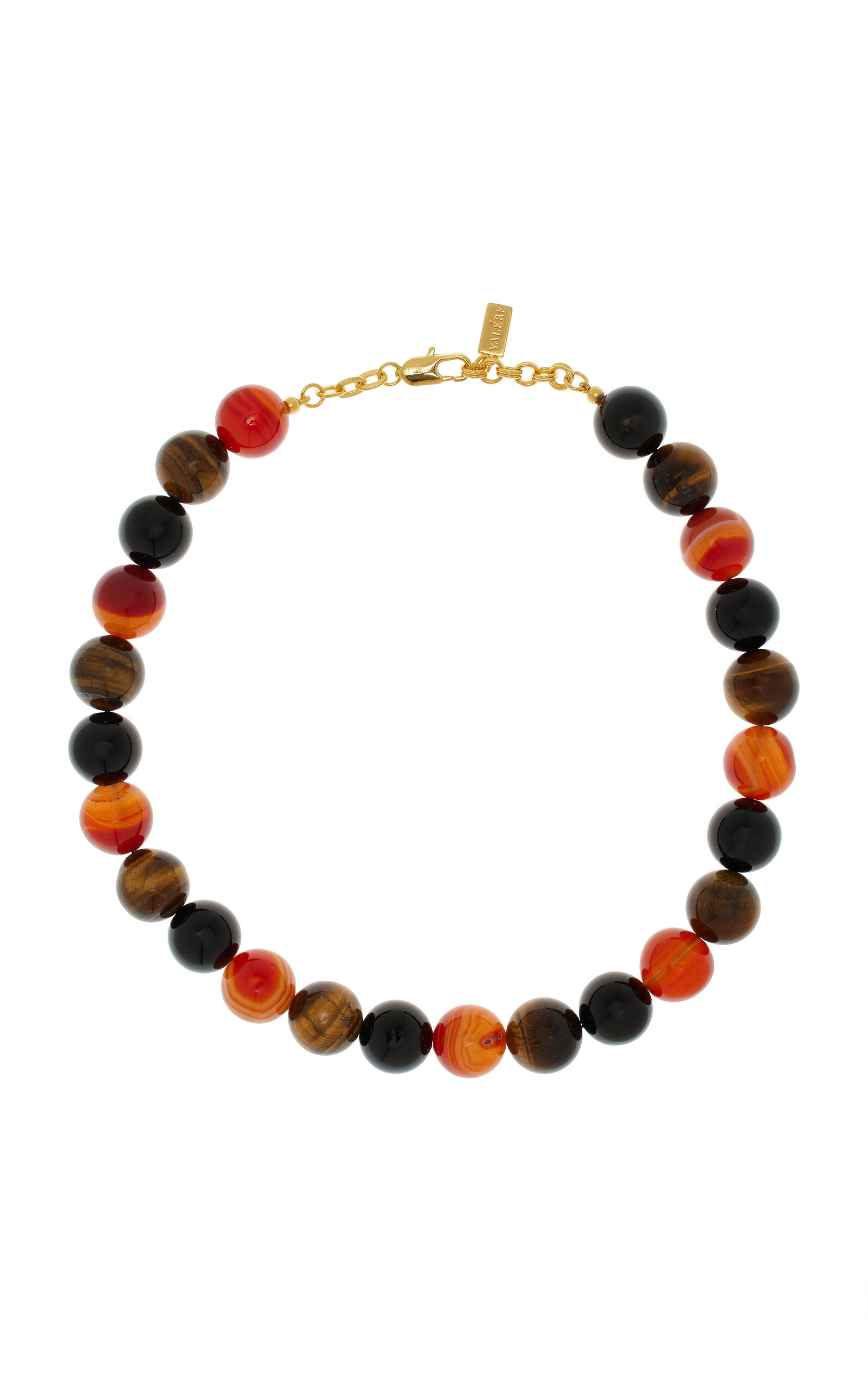 Shop Valére Exclusive Beaded Necklace In Red