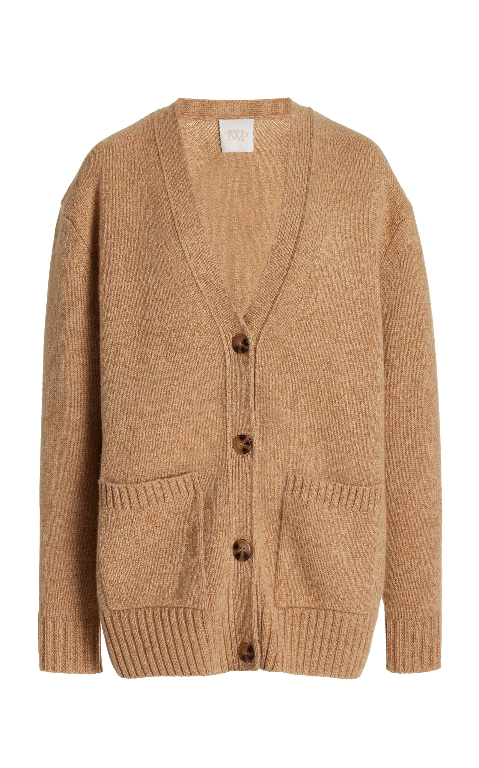 Shop Twp Cashmere Cardigan In Tan