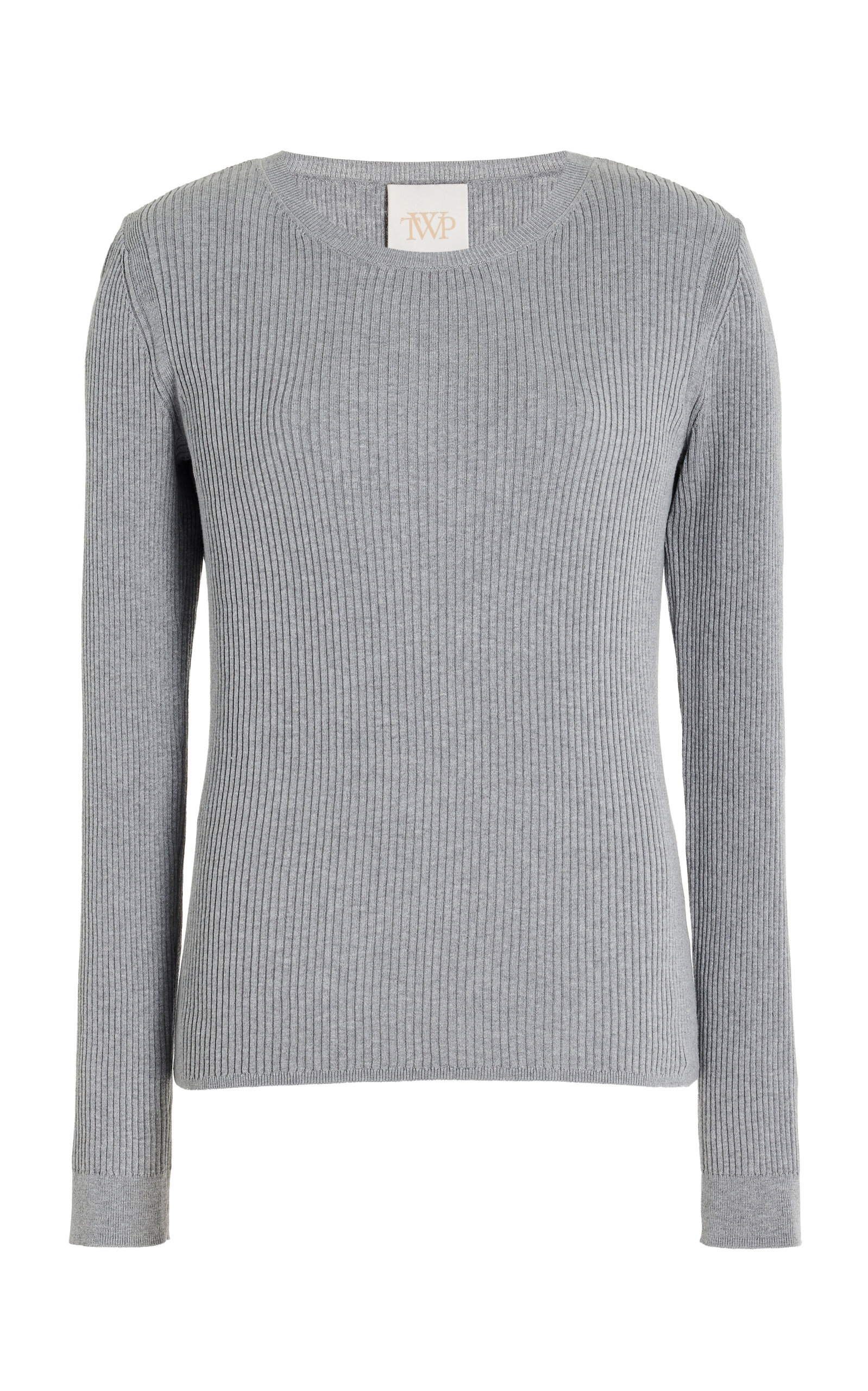 Shop Twp Secondskin Wool Top In Grey