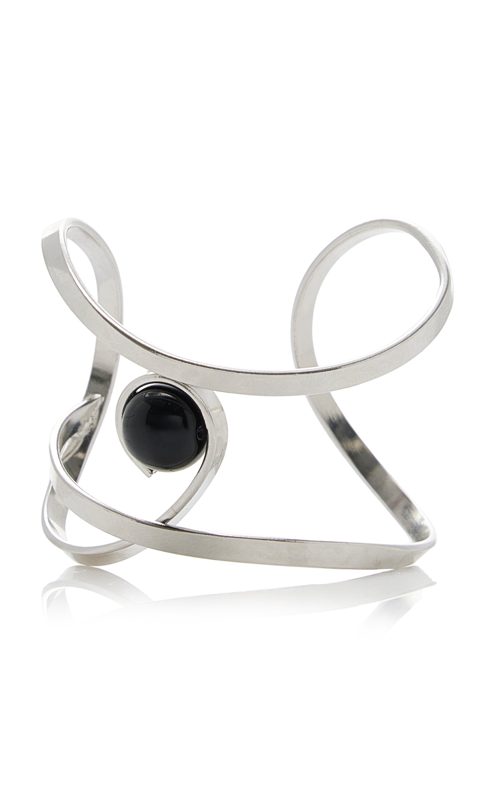 Shop Ben-amun Exclusive Silver-tone Stone Cuff