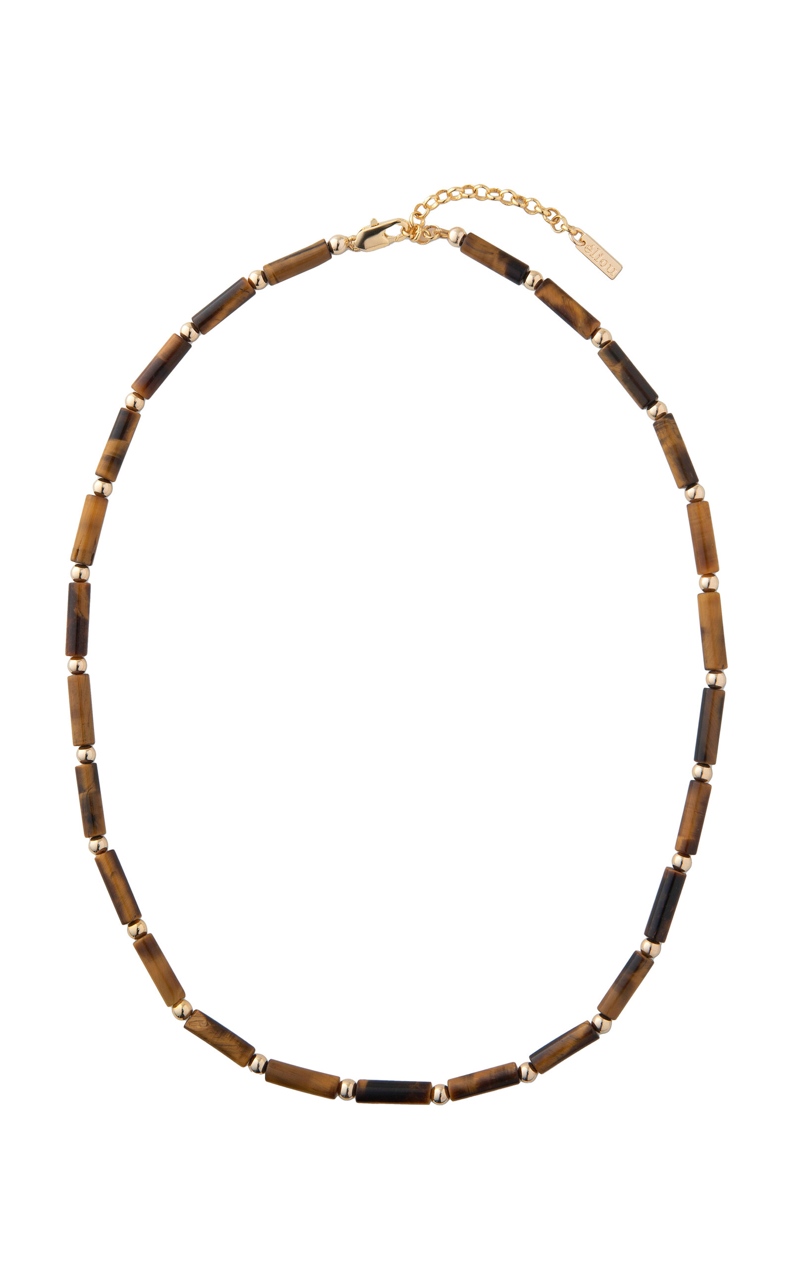 éliou Erec Gold-Plated Tiger Eye Necklace