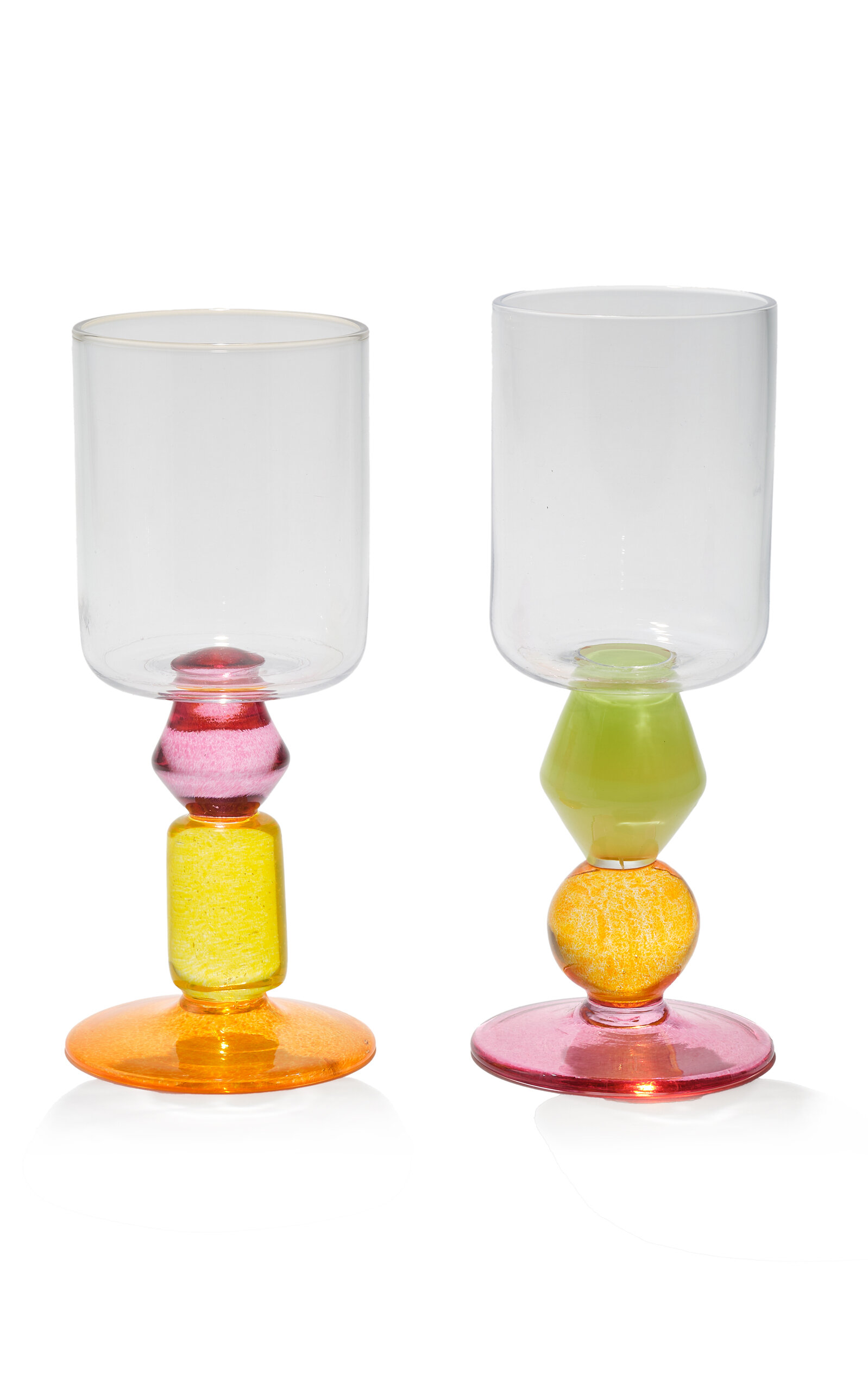 GATHER SET-OF-TWO MIAMI WINE GLASSES 