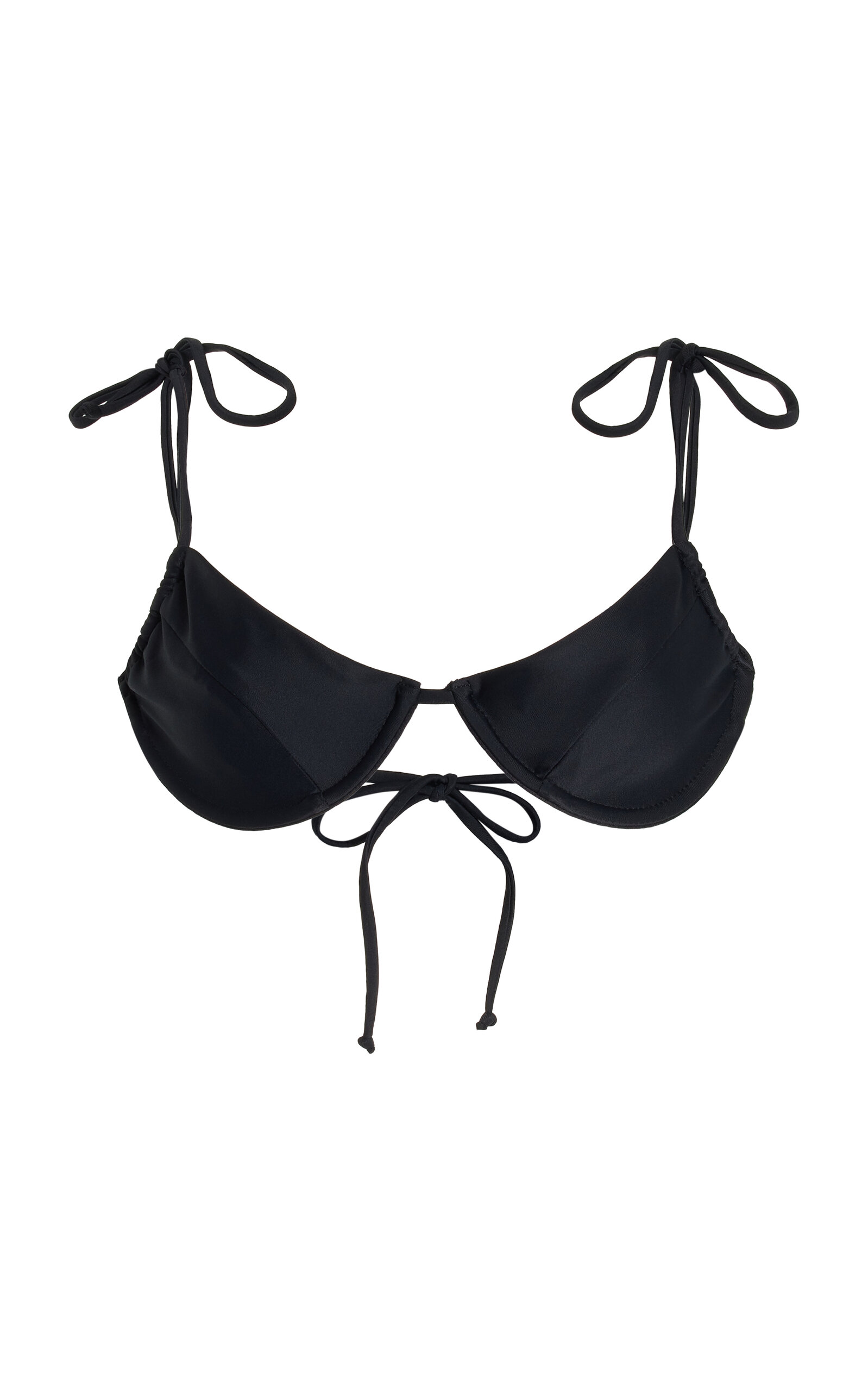 Shop Mare Perpetua August Balconette Bikini Top In Black