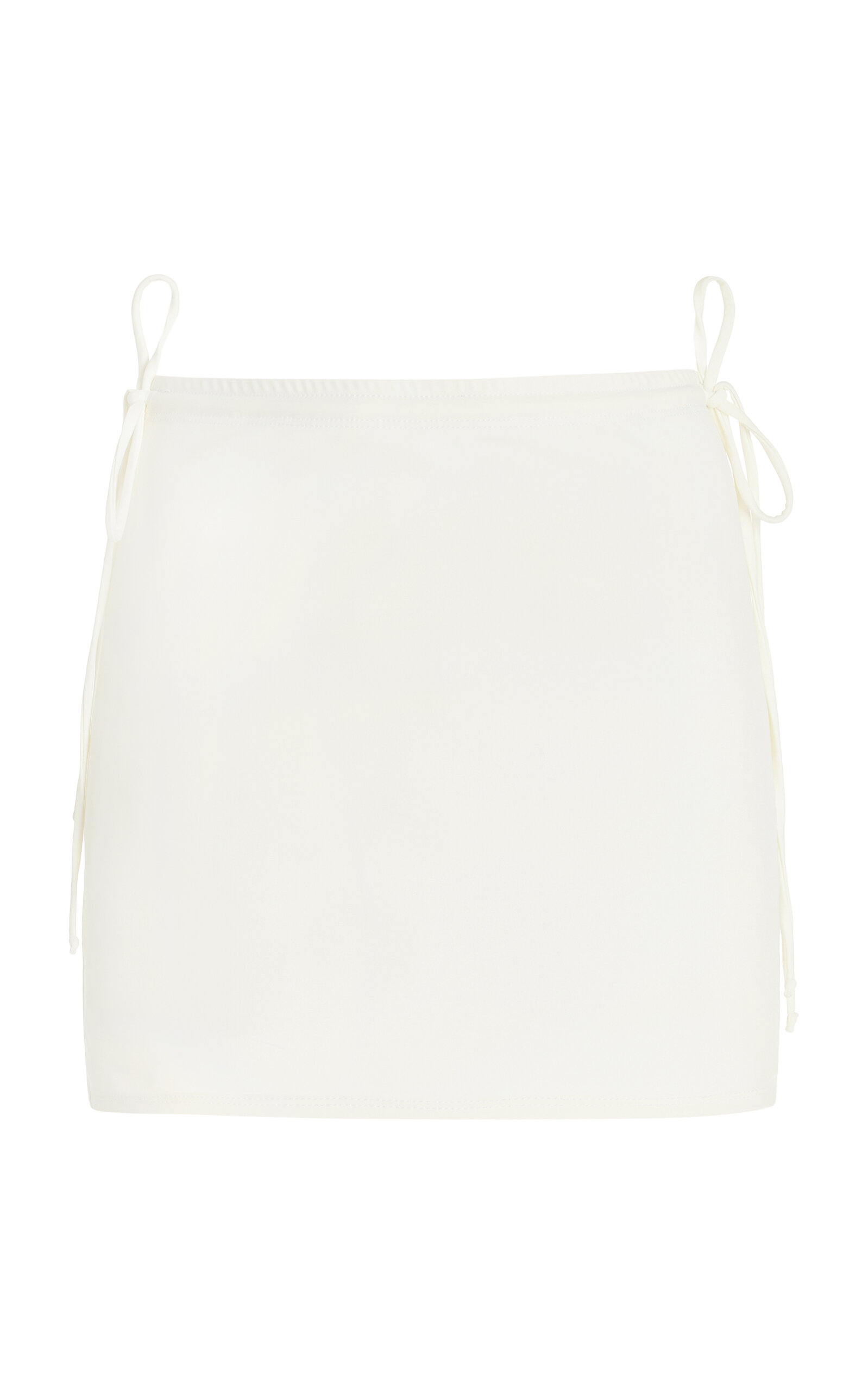 Shop Mare Perpetua Sun Tie-detailed Swim Skirt In Ivory