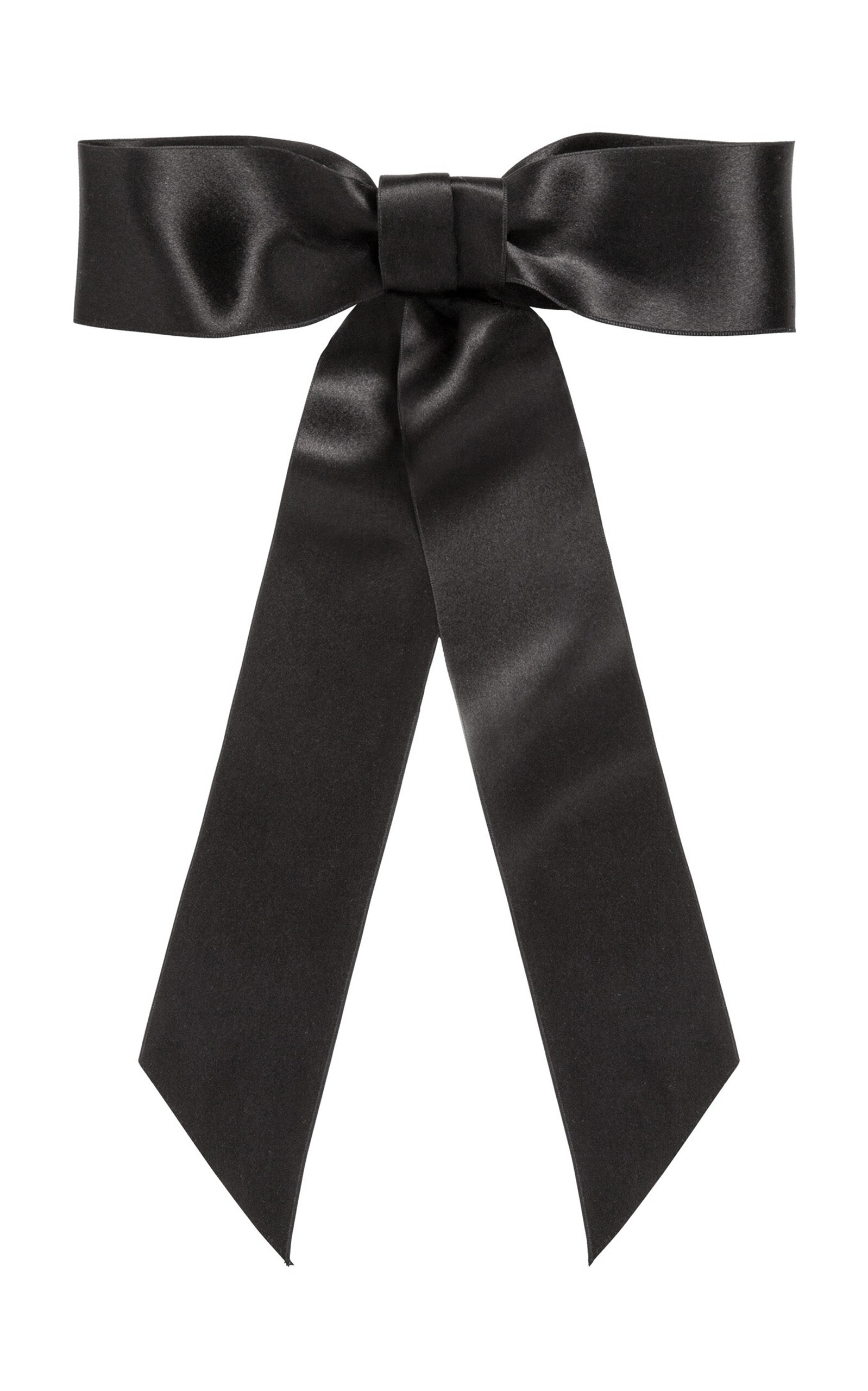 Jennifer Behr Virginia Silk Bow Hair Clip In Black