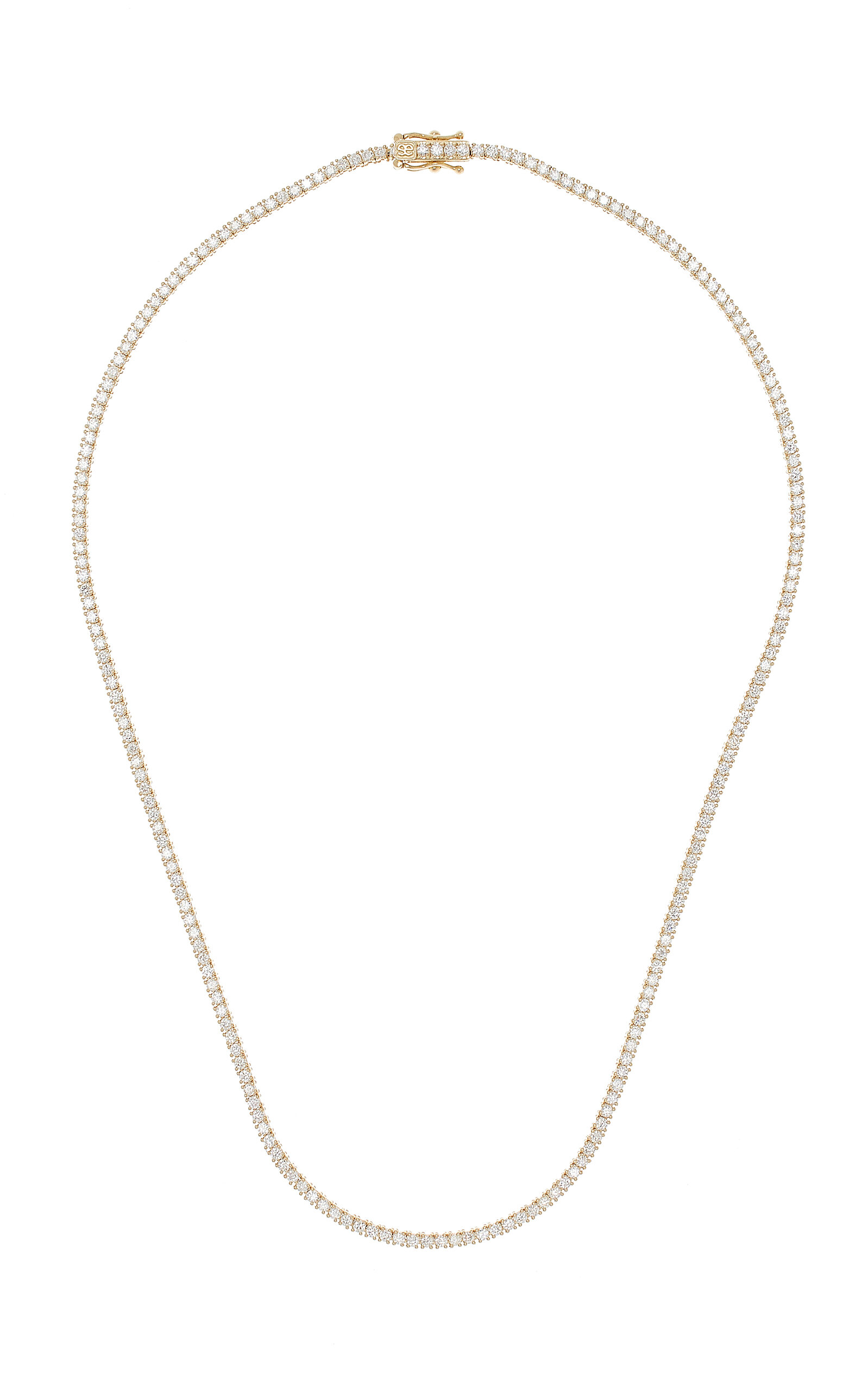 Shop Sydney Evan 14k Yellow Gold Diamond Tennis Necklace