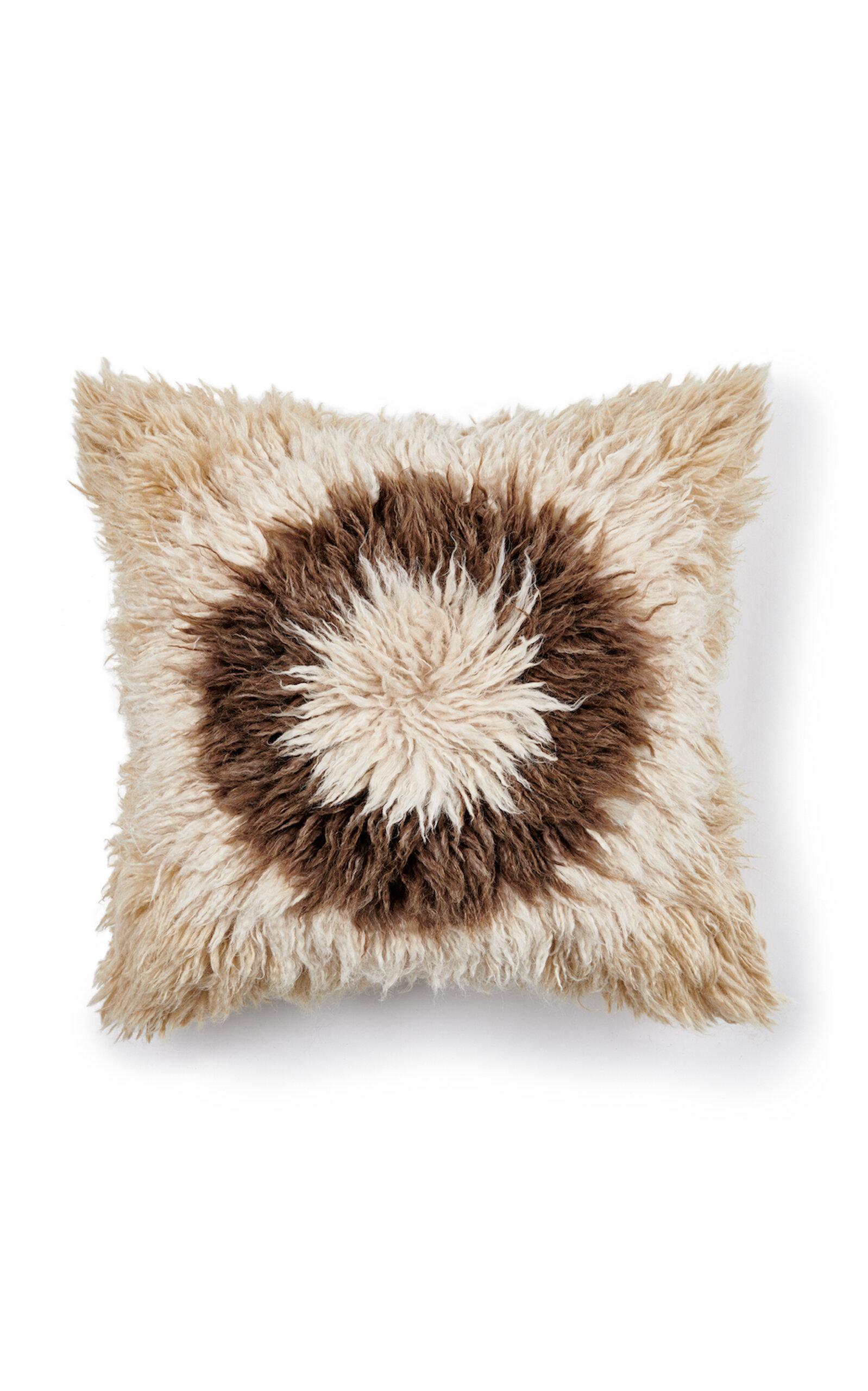 Shop Mush Studios The Dandi Handmade Wool Pillow In Brown