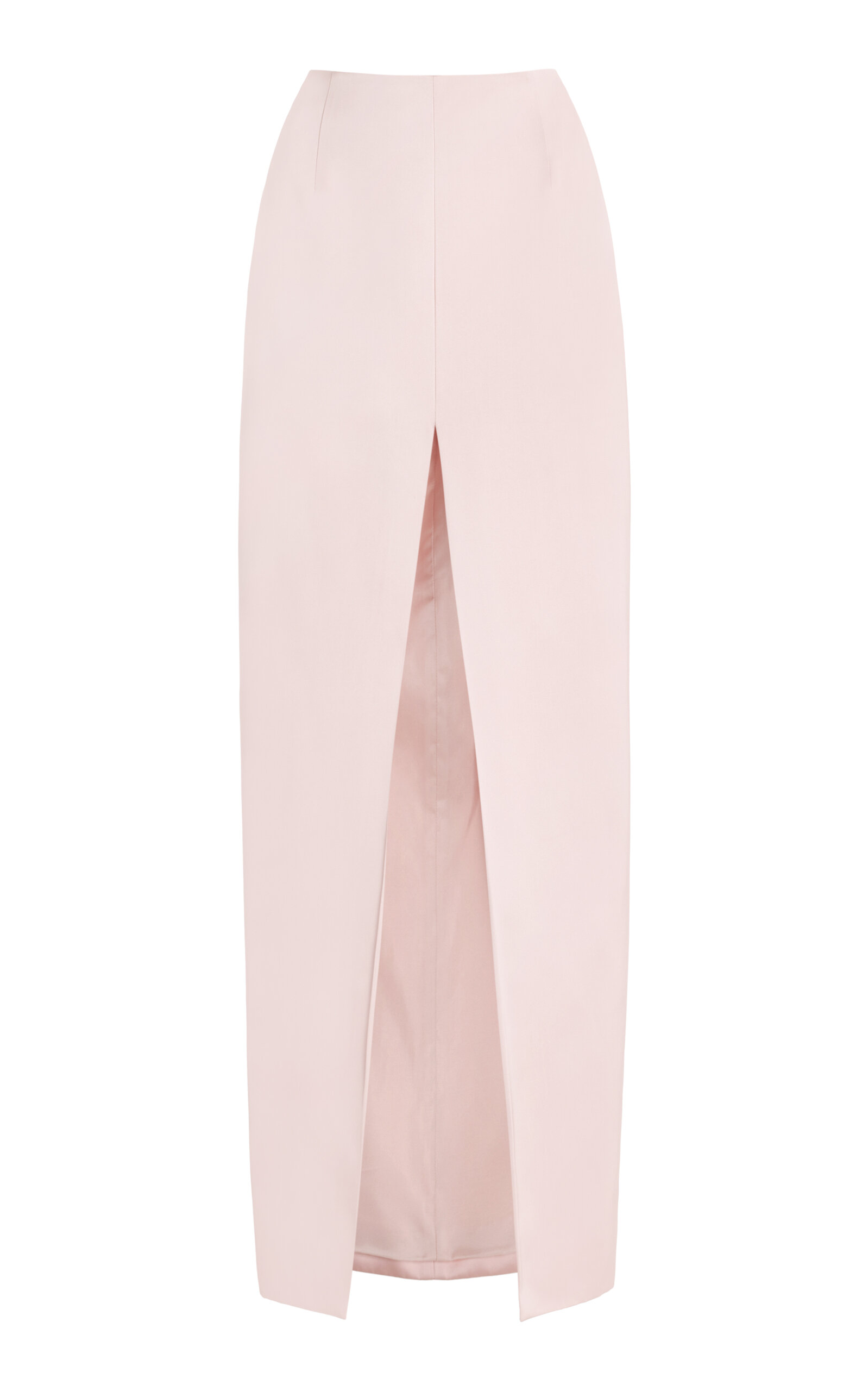 Shop Delpozo Overture Satin Maxi Skirt In Pink