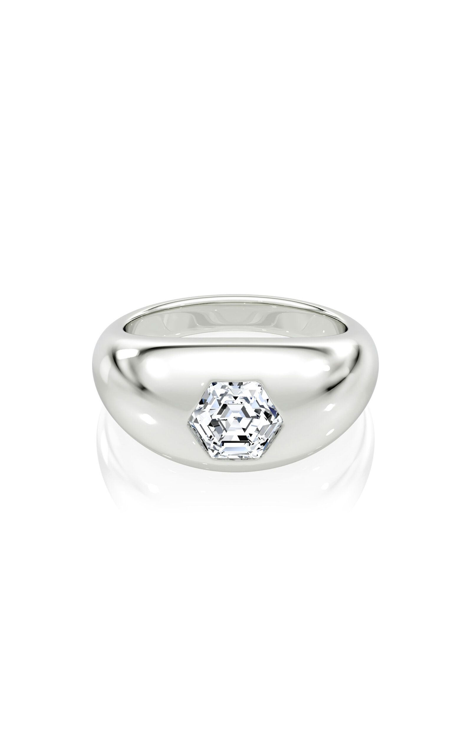 Shop Vrai 14k White Gold Diamond Ring In Silver