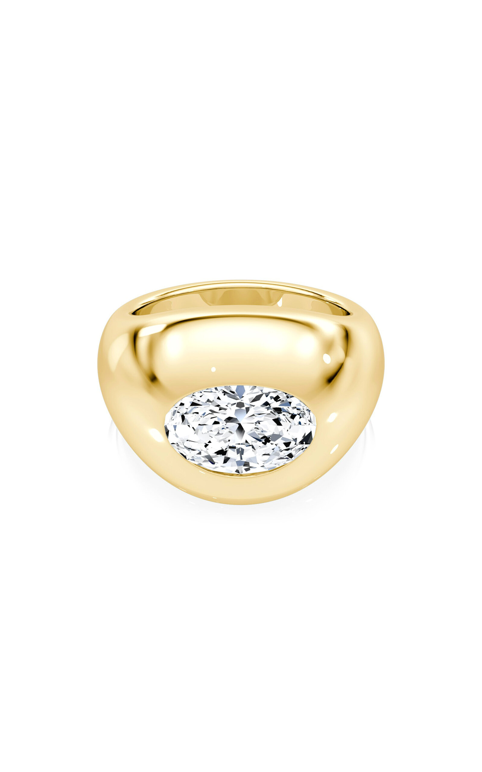 Shop Vrai Petra & Meehan 14k Yellow Gold Lab-grown Diamond Ring