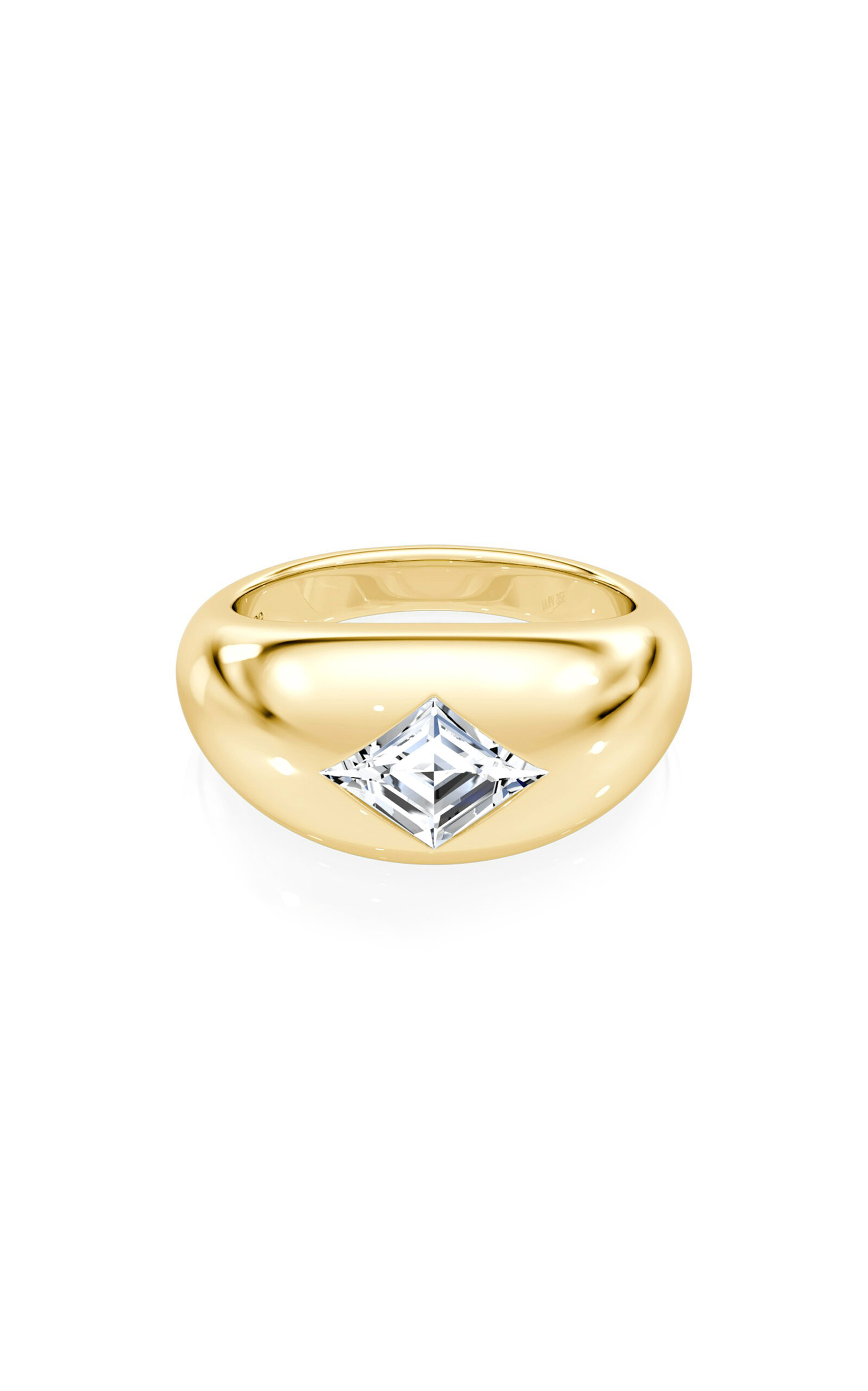 Shop Vrai Petra & Meehan 14k Yellow Gold Lab-grown Diamond Ring