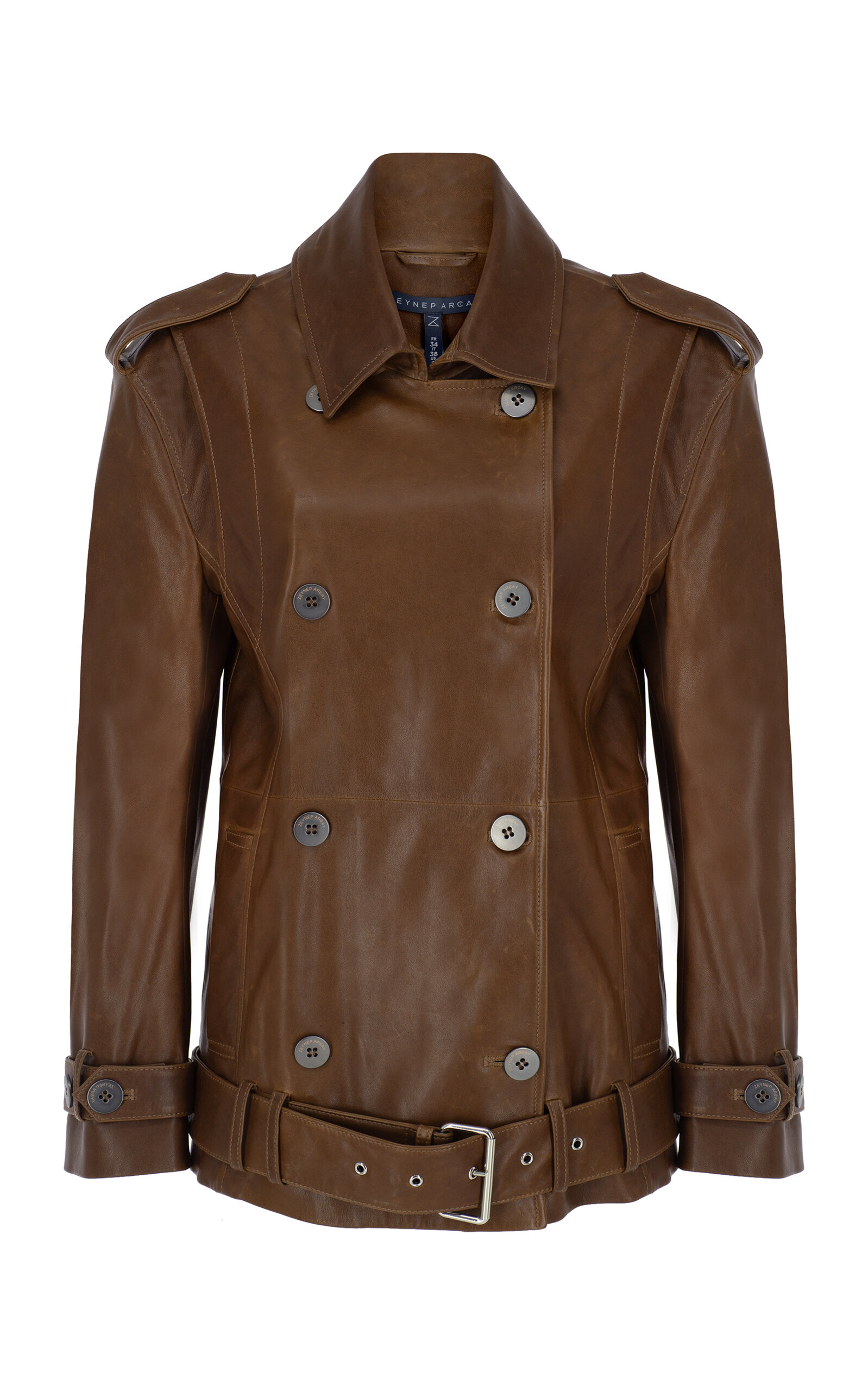 Zeynep Arçay Oversize Leather Biker Jacket