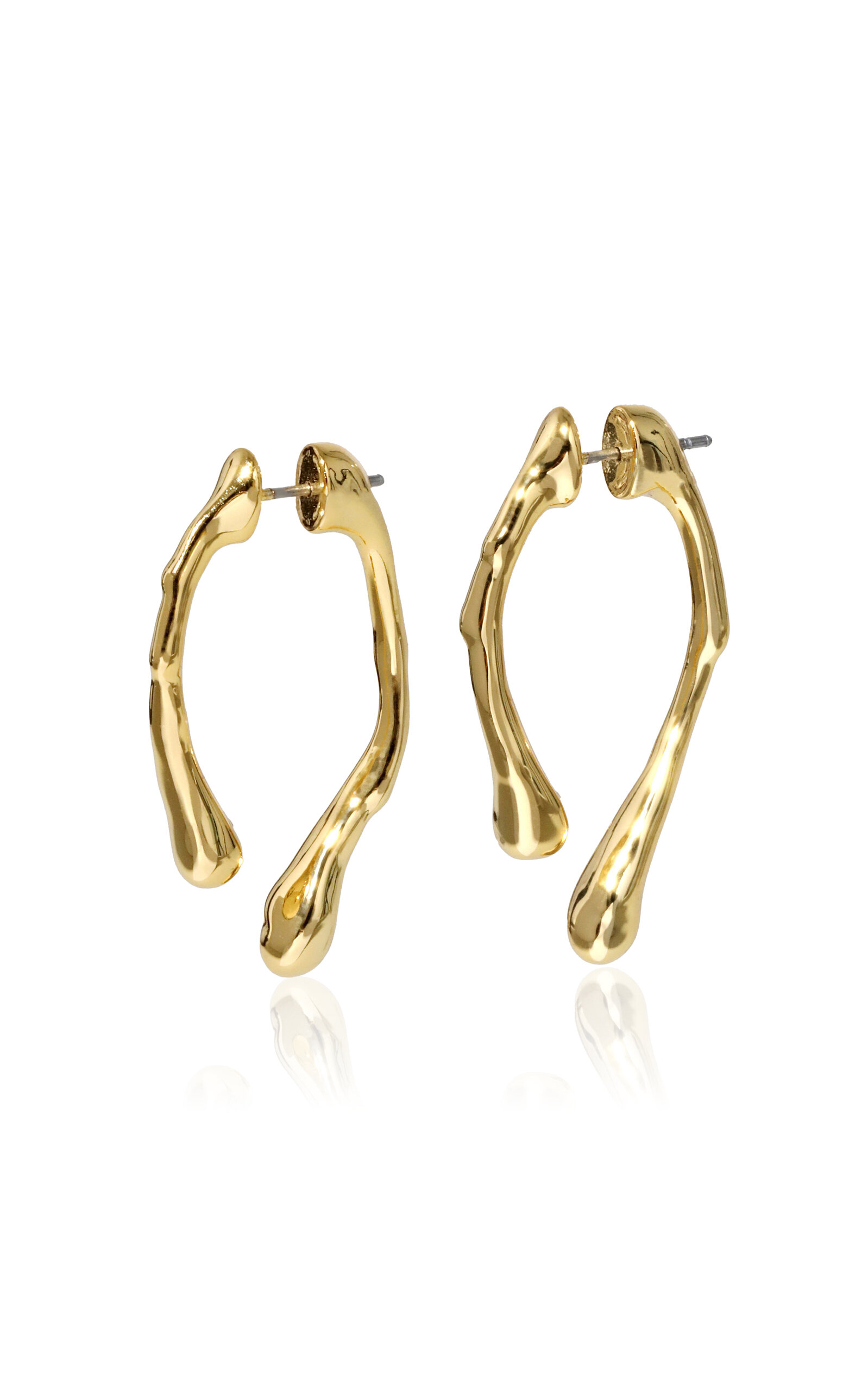 Shop Alexis Bittar Drippy 14k Gold-plated Earrings
