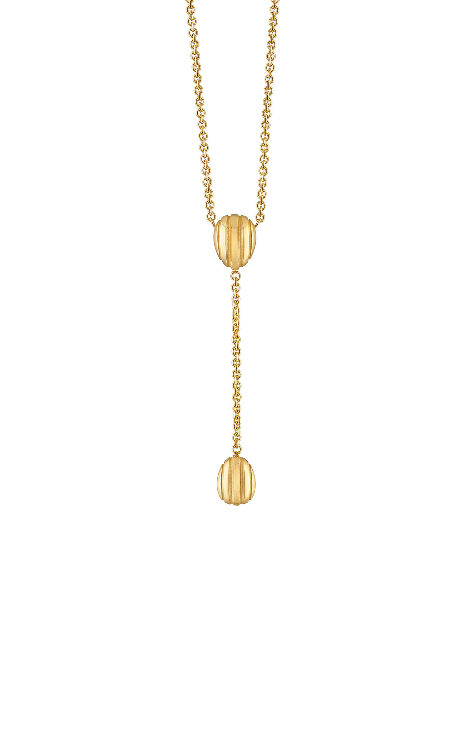 Pamela Zamore Eos 18k Yellow Gold Lariat Necklace