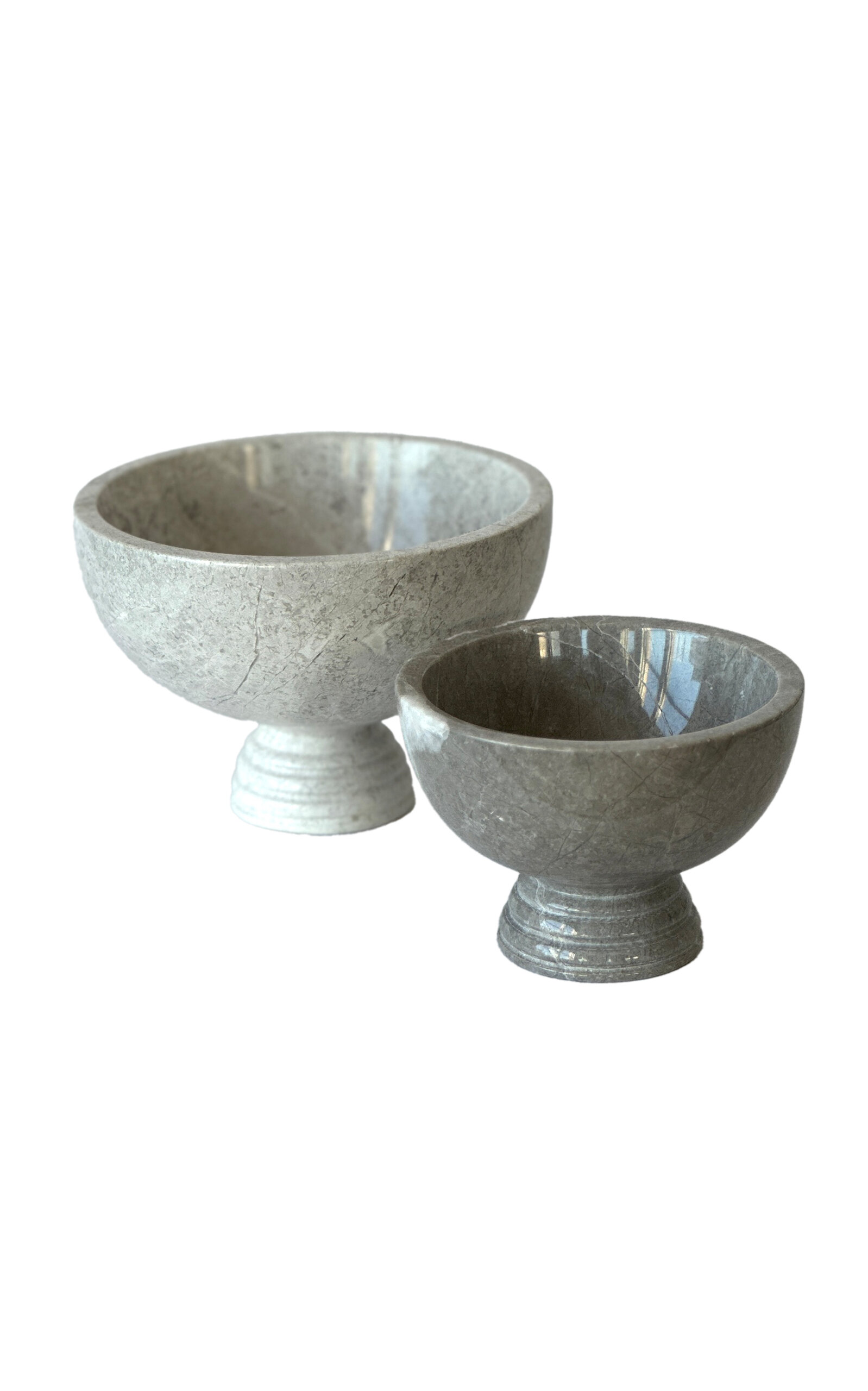 Shop Anastasio Home Stone Welcome Pots Set In Light Grey