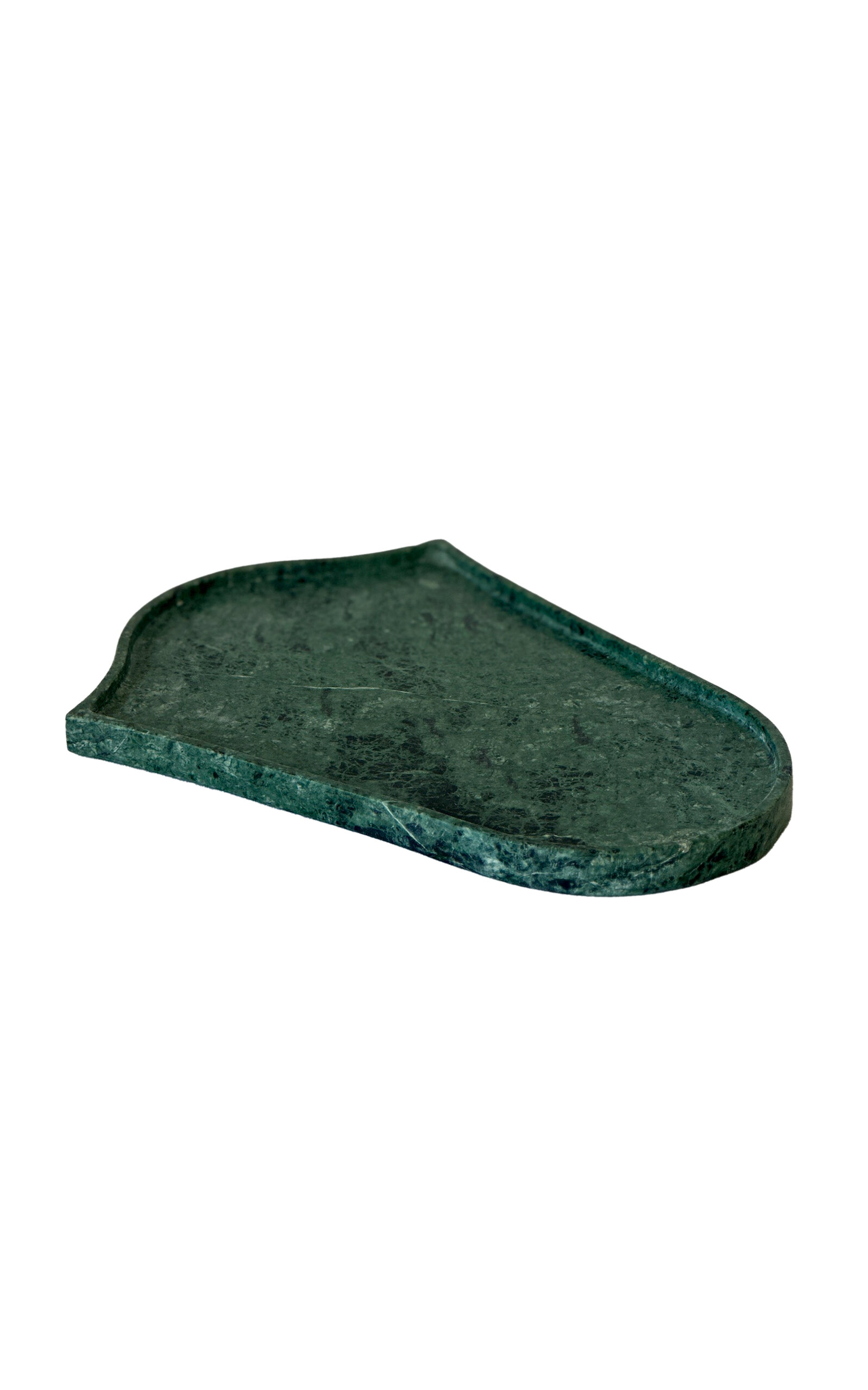 Shop Anastasio Home Umbria Stone Tray In Dark Green