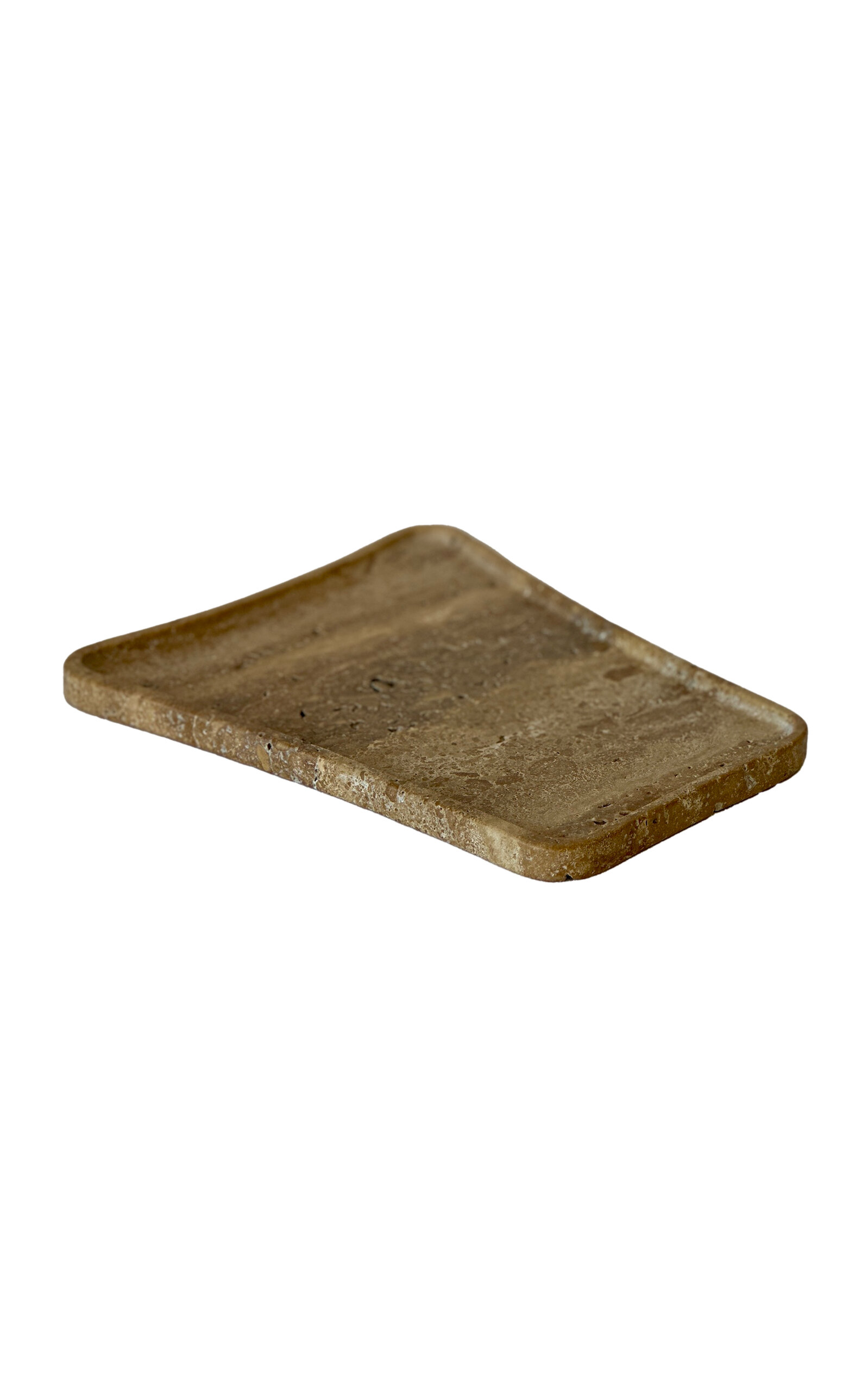 Shop Anastasio Home Ange Volant Stone Tray In Khaki