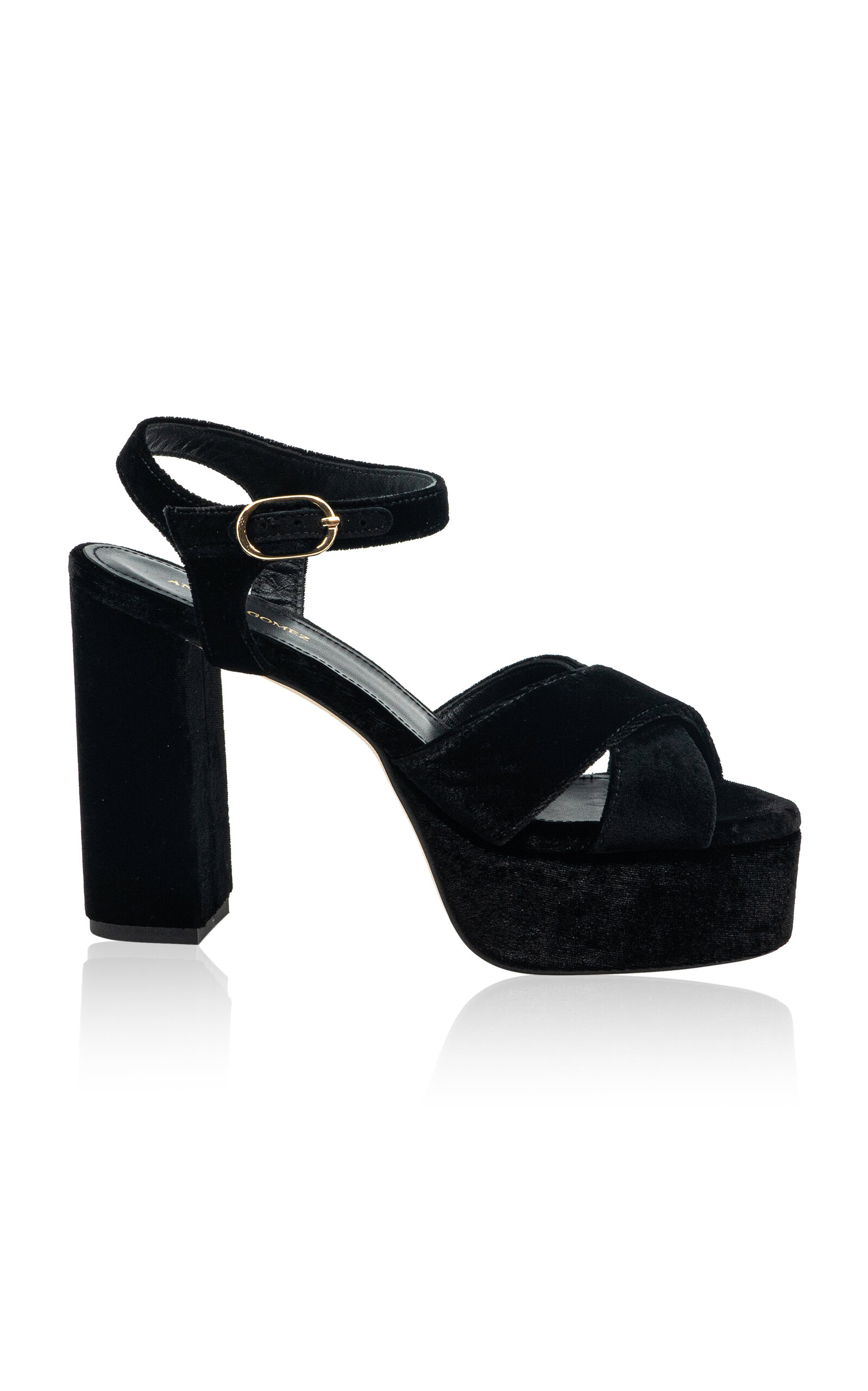 Bella Velvet Platform Sandals