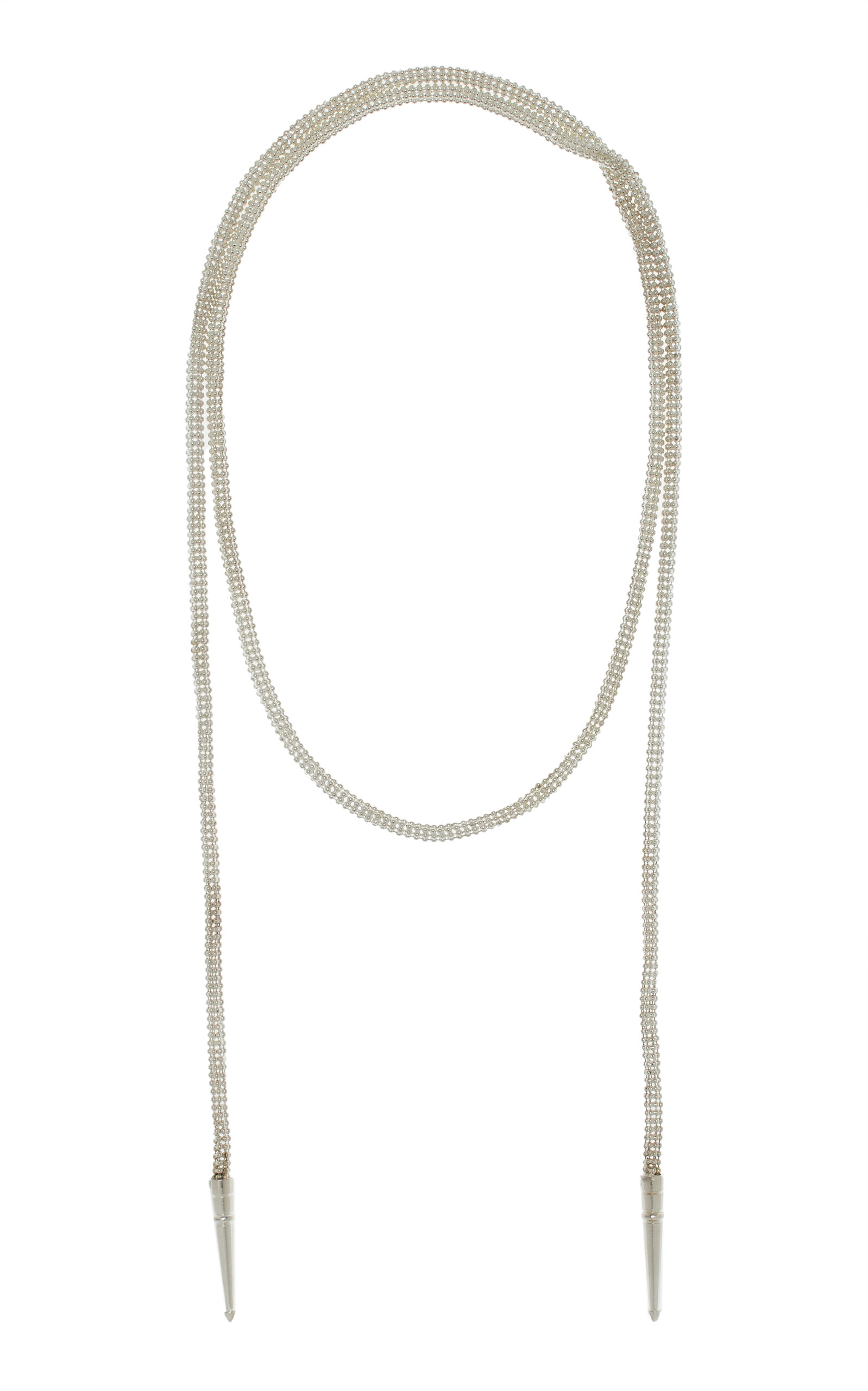 Shop Sylvia Toledano Silver-plated Bolo Tie Necklace