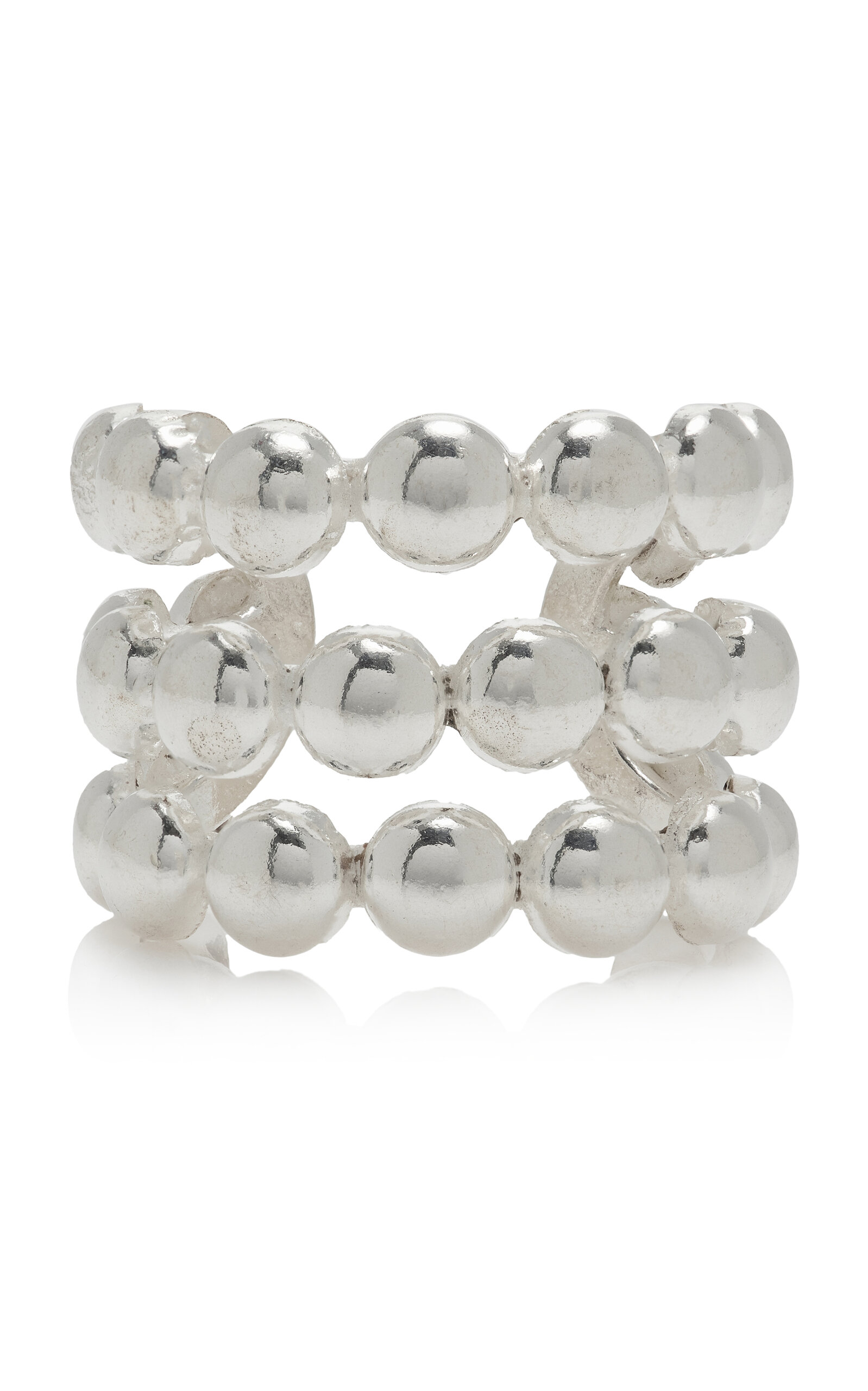 Shop Sylvia Toledano Dots Silver-plated Ring