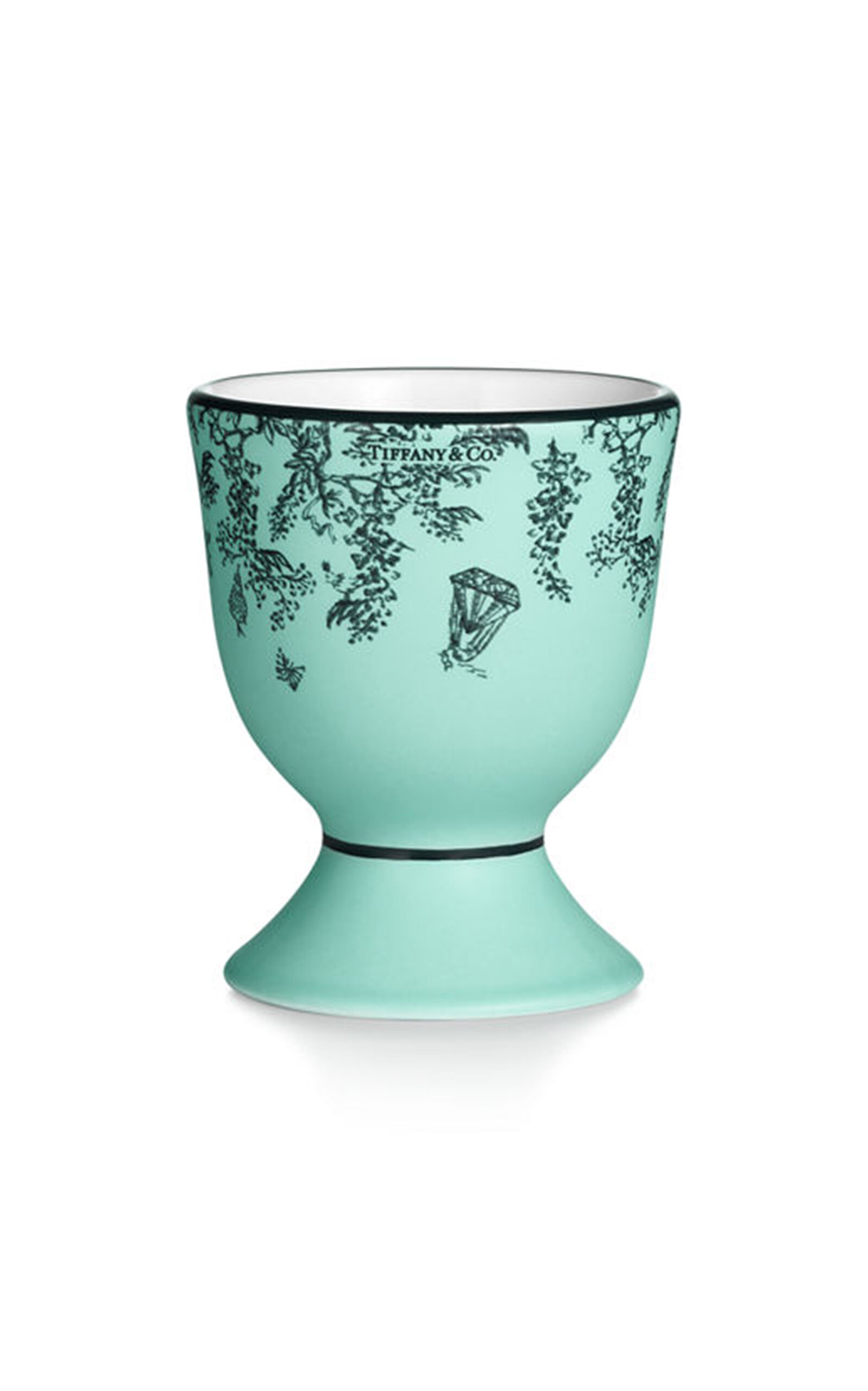 Shop Tiffany & Co Toile Bone China Egg Cup In Blue