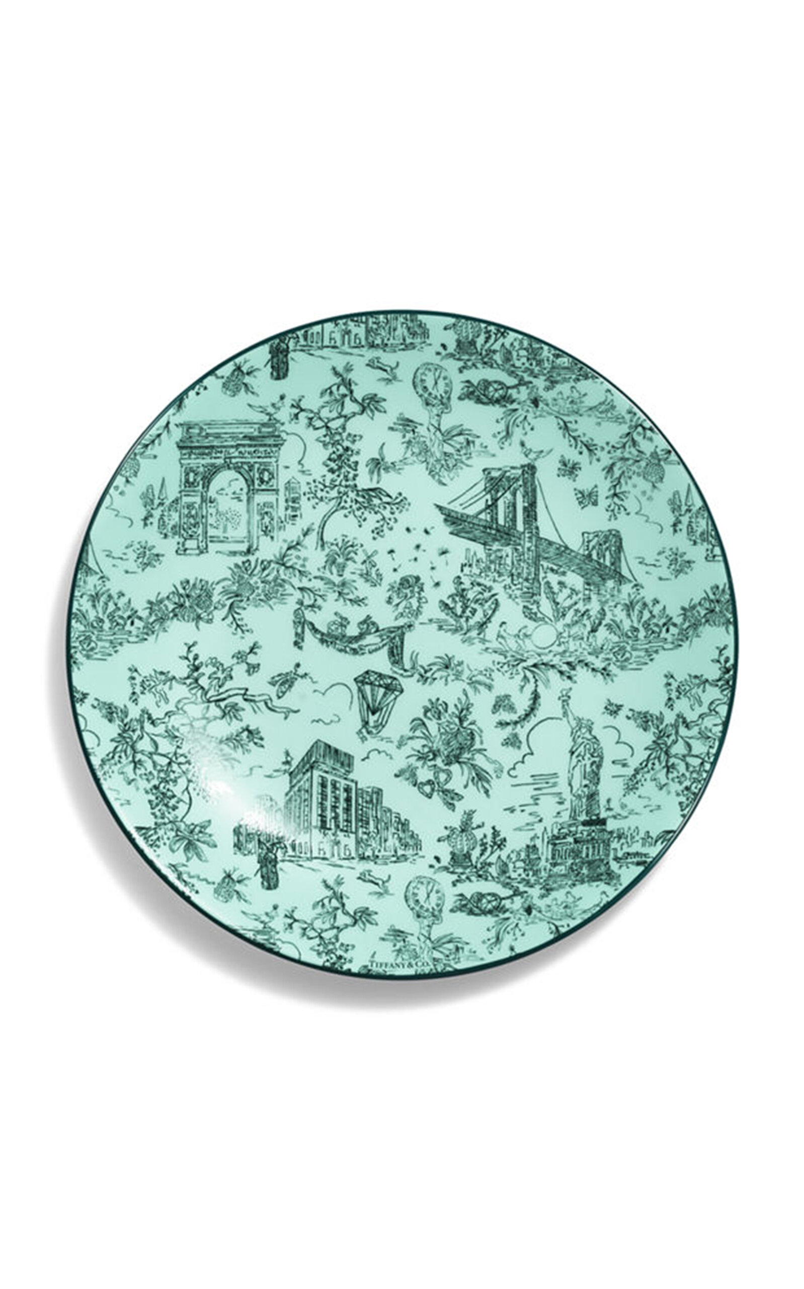 Shop Tiffany & Co Toile Bone China Bread & Butter Plate In Blue