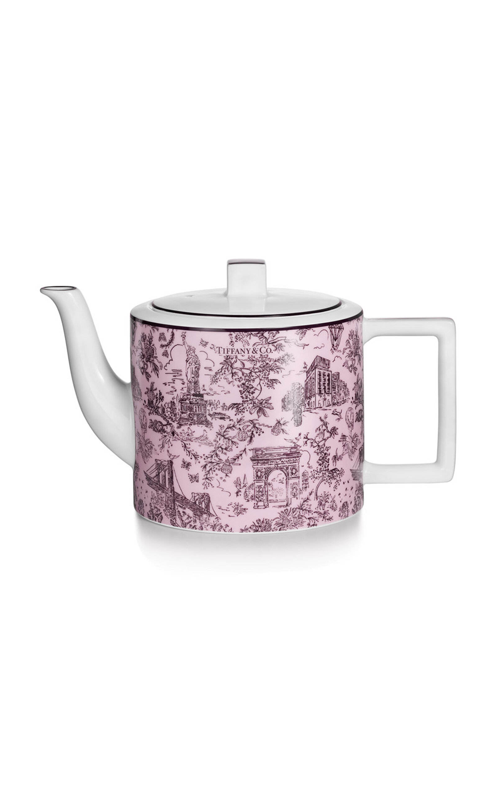 TIFFANY & CO TOILE BONE CHINA COFFEE POT 