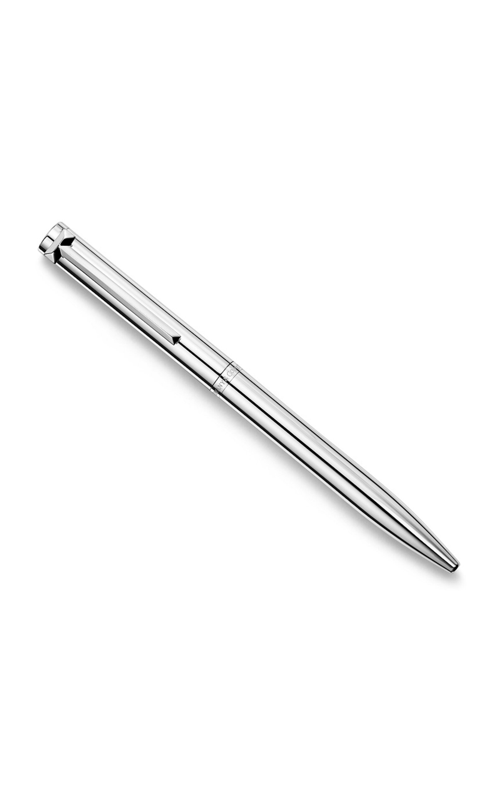 Shop Tiffany & Co T Sterling Silver Ballpoint Pen