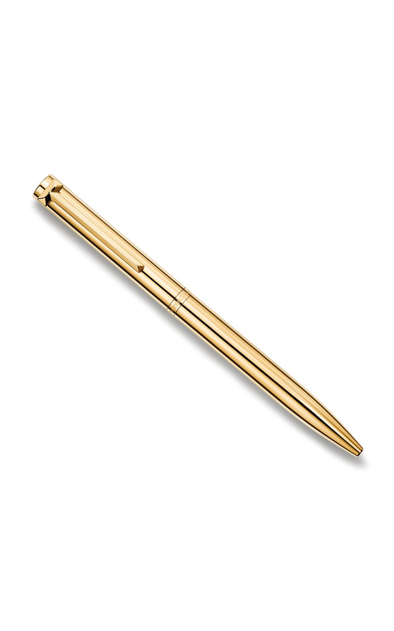 Shop Tiffany & Co T Gold Vermeil Ballpoint Pen