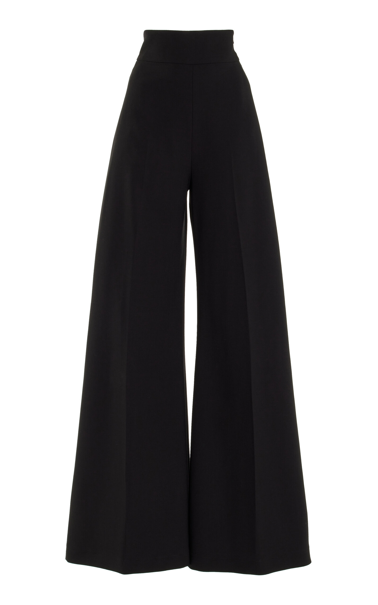 High-Rise Stretch-Wool Wide-Leg Pants