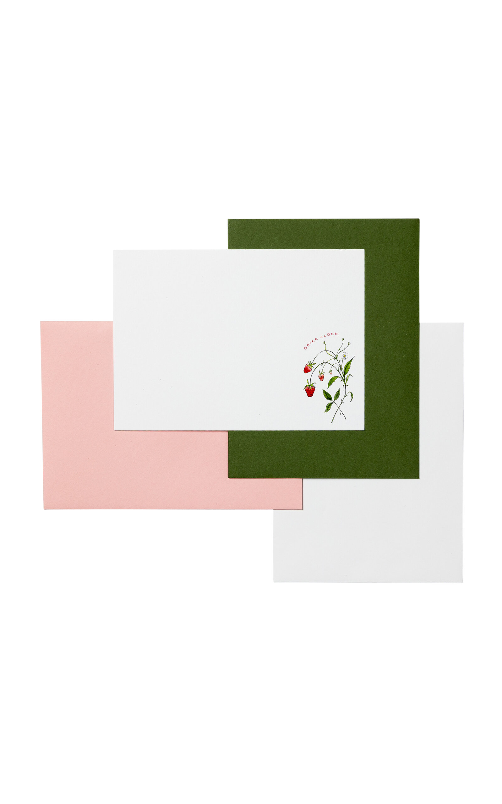 Shop Lia Burke Libaire X Stovall Collection; Personalized Strawberry Stationery Set In Pink