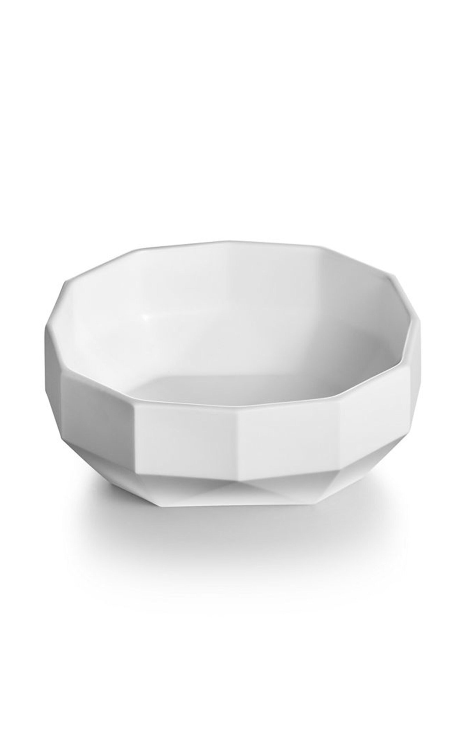 Shop Tiffany & Co Facet Small Bone China Bowl In White