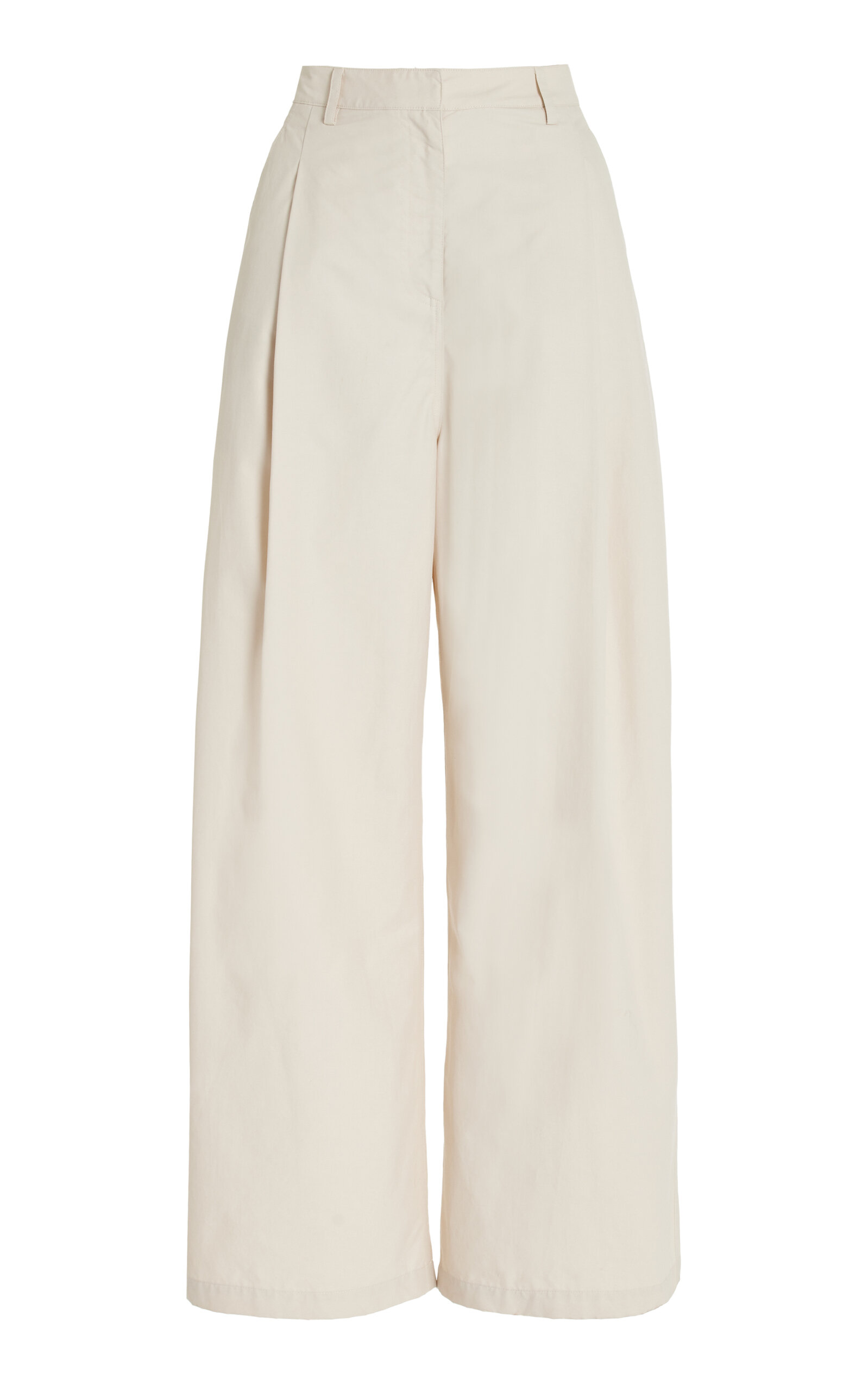 Shop Twp Greene St Pleated Barrel-leg Pants In Khaki