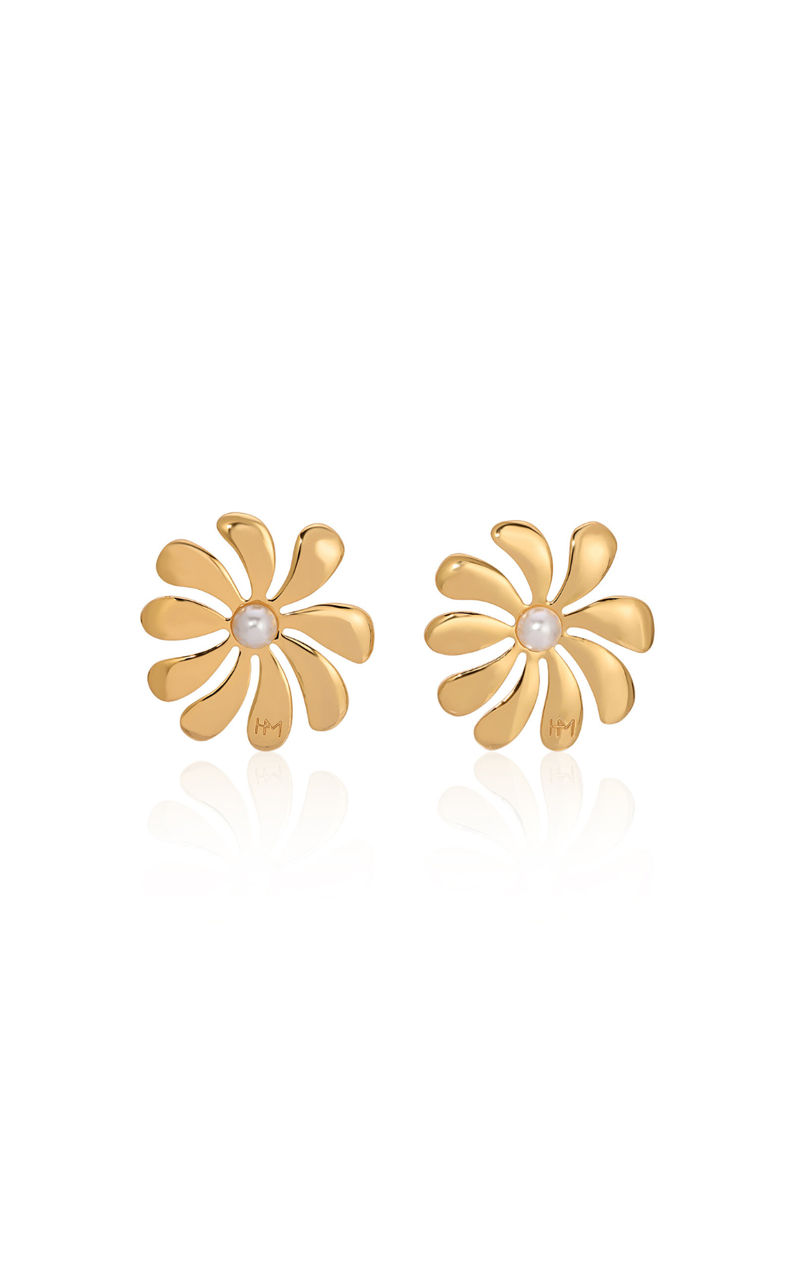 Shop Heaven Mayhem Floral Gold-plated Earrings