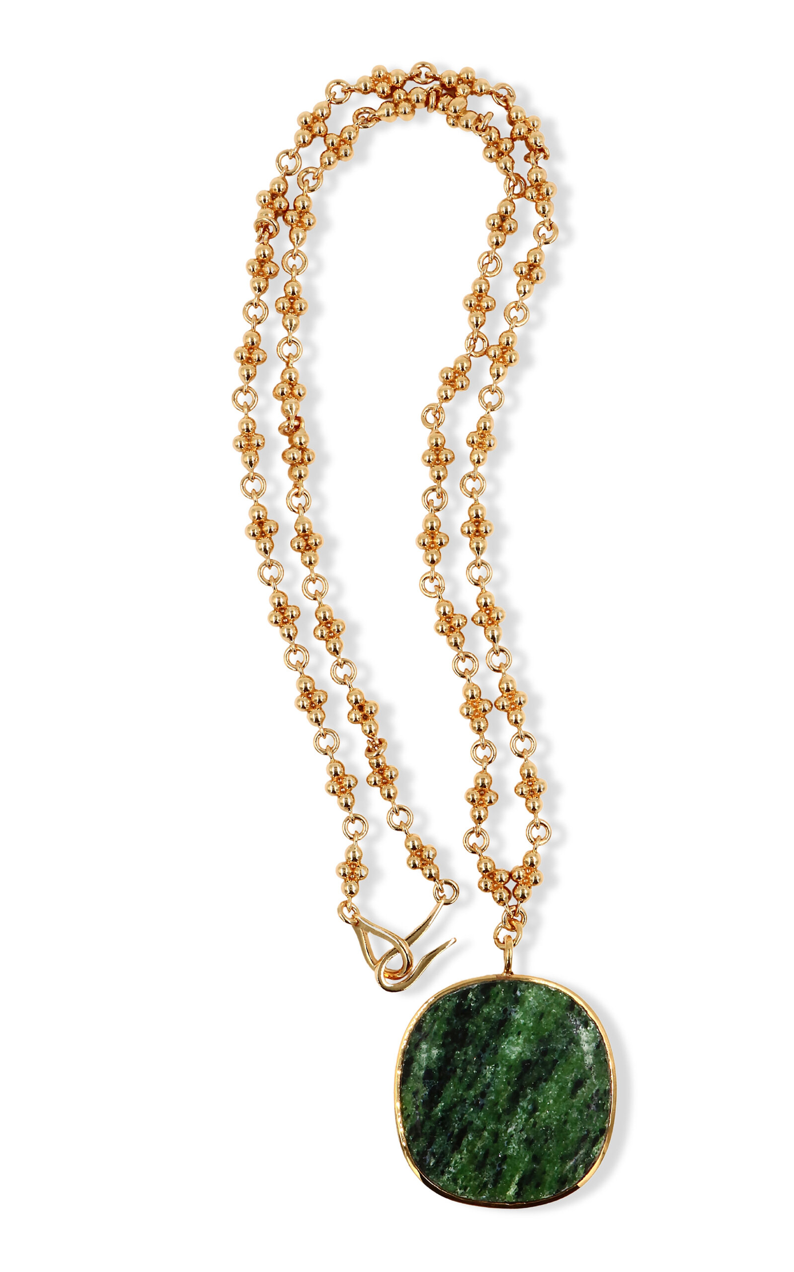 Shop Tohum Cycles Rainforest Jasper Pendant Necklace In Green