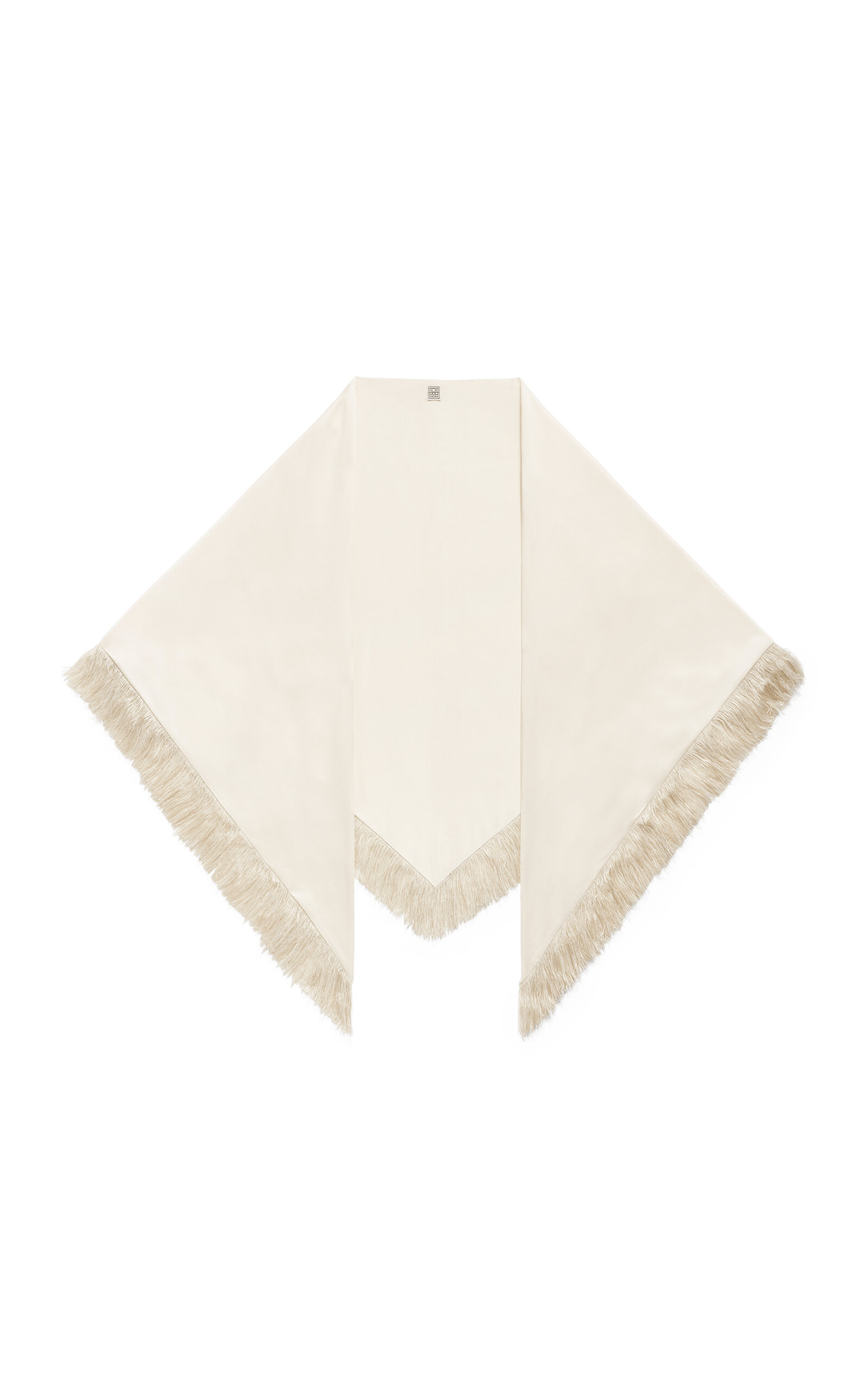 Oversized Fringed Crepe Scarf